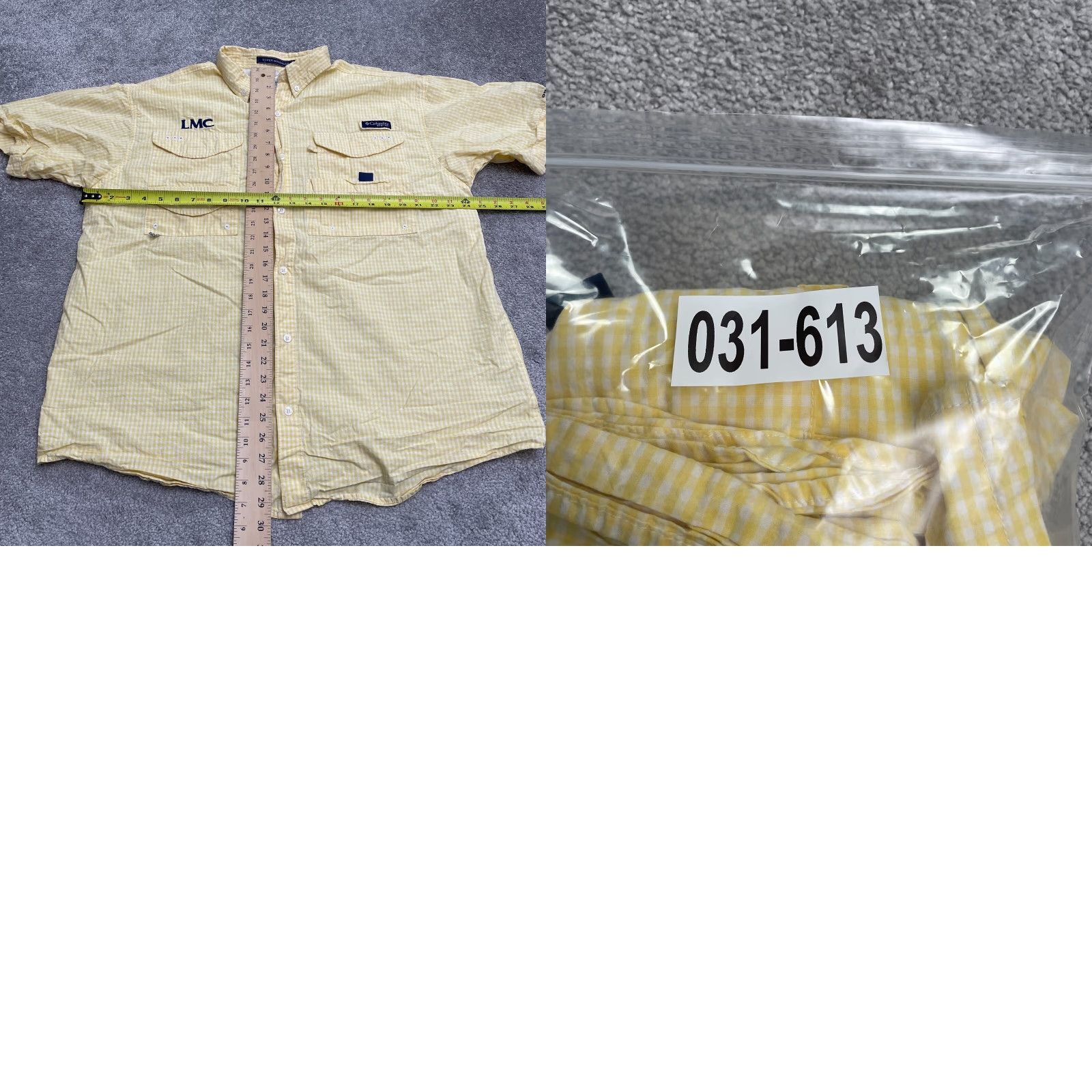 Vintage Columbia Bonehead Shirt Mens Large PFG Omni-Shade Check Yellow White Casual, Travel Size US L / EU 52-54 / 3 - 9 Thumbnail
