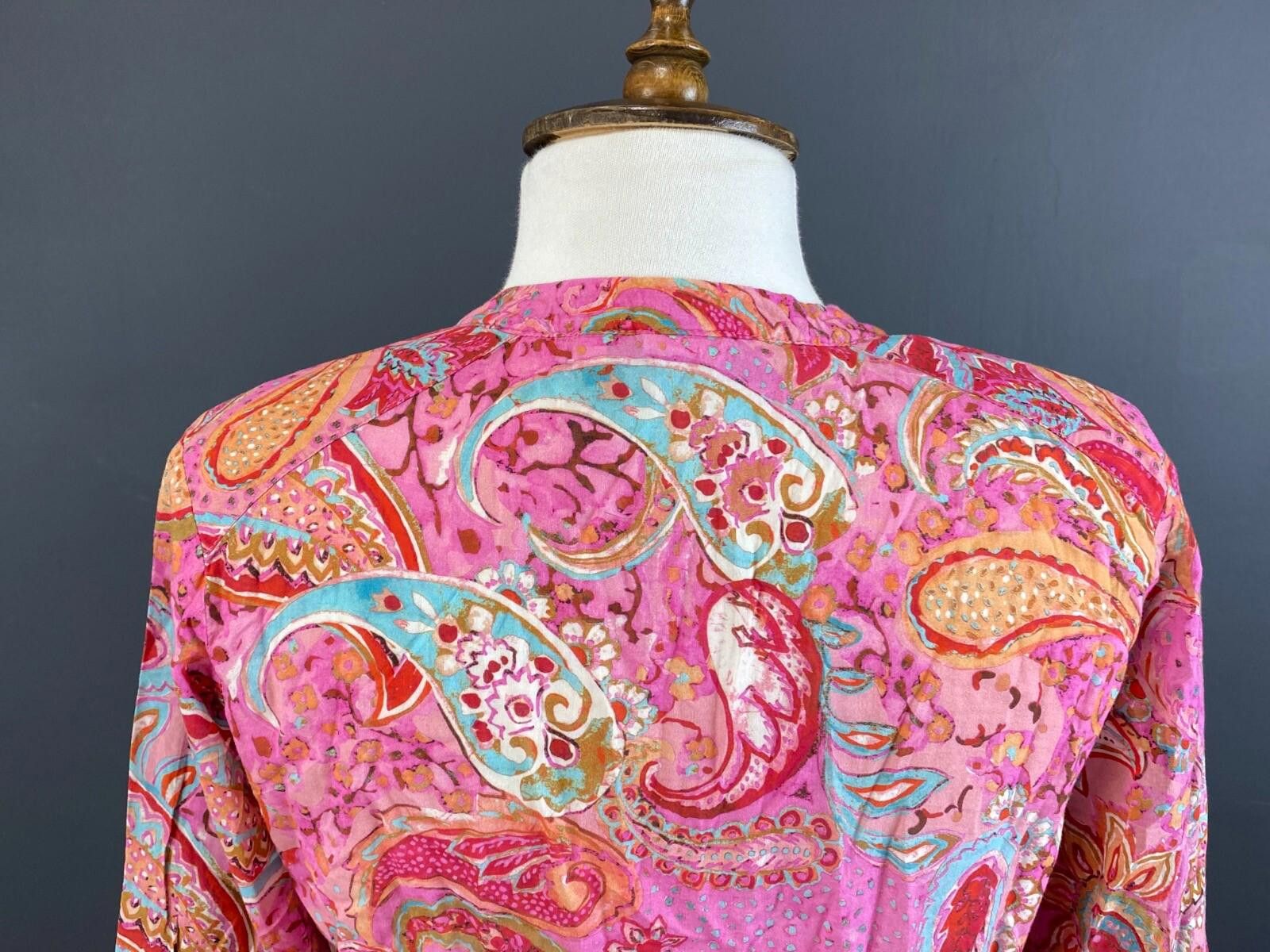 Designer Emily Van Den Bergh Multicolor Paisley Shirt Sz 36 / S Size M / US 6-8 / IT 42-44 - 10 Thumbnail