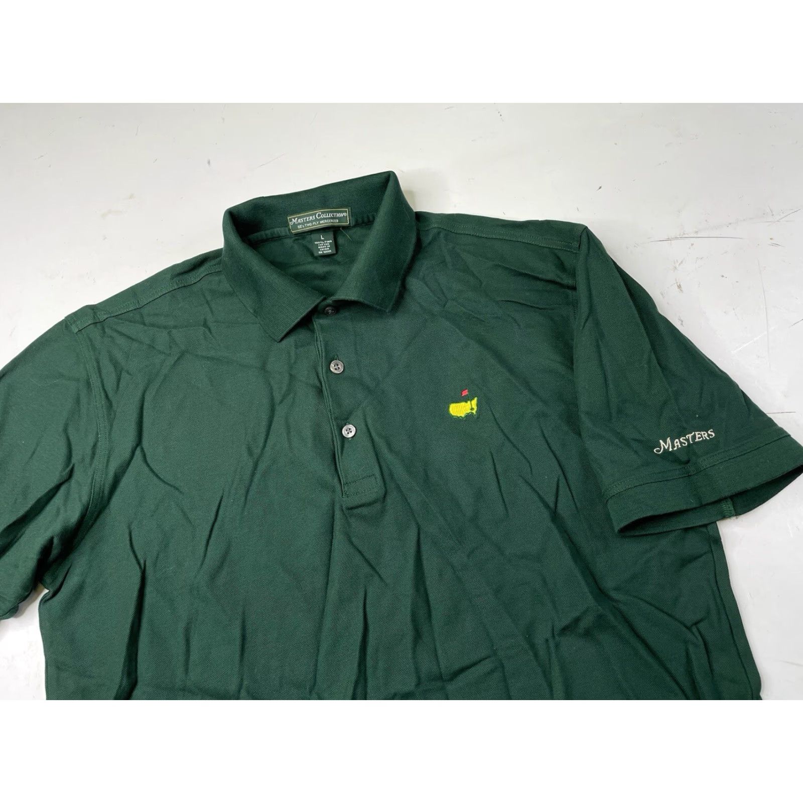 Vintage Masters Polo Golf Shirt L Mens Green 60s 2-Ply Mercerized Augusta Vintage Collection Size US L / EU 52-54 / 3 - 2 Thumbnail