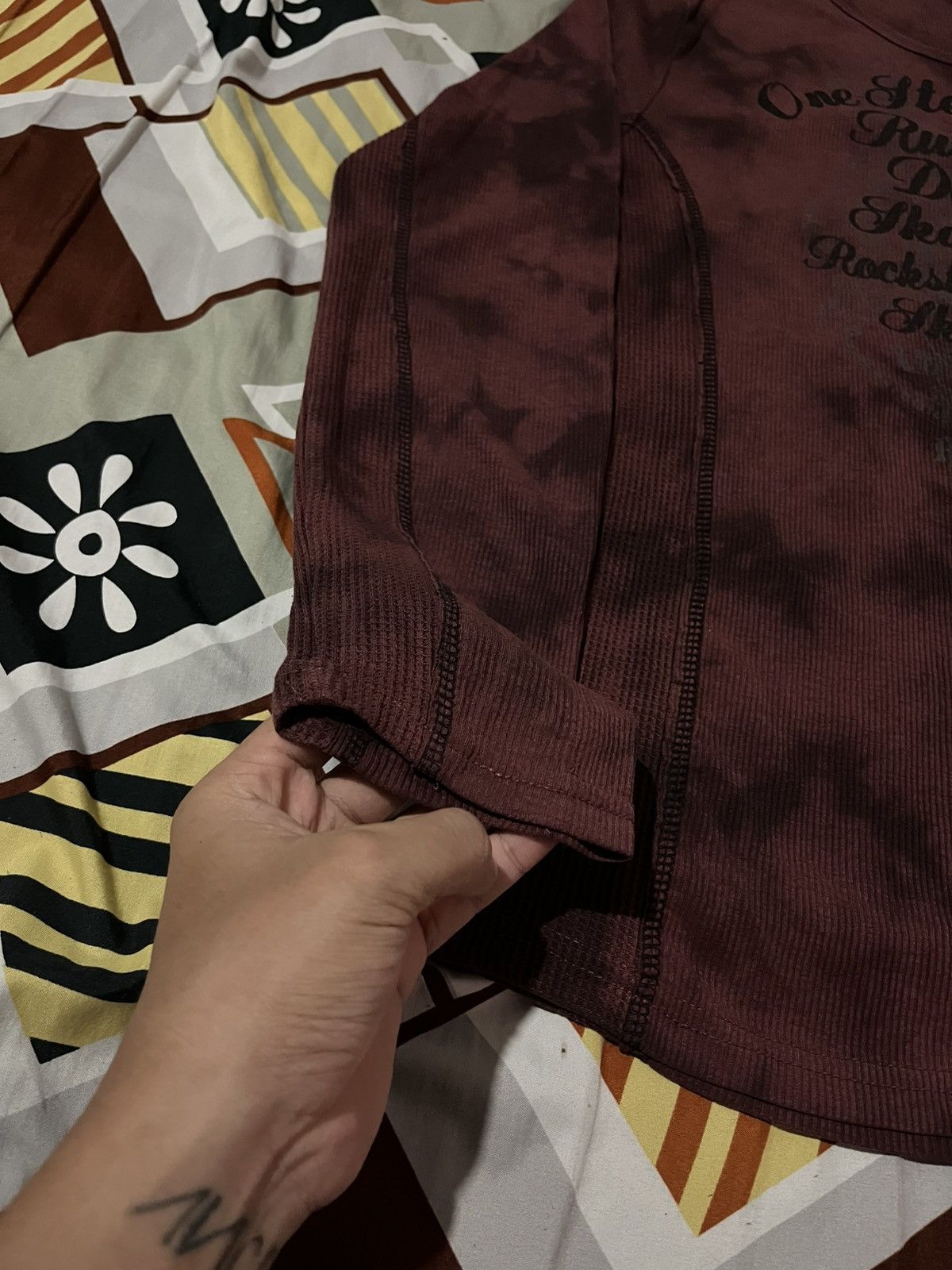 In The Attic × Japanese Brand × Vintage In The Attic Tie Dye Gothic Punk Longsleve Size US L / EU 52-54 / 3 - 5 Thumbnail
