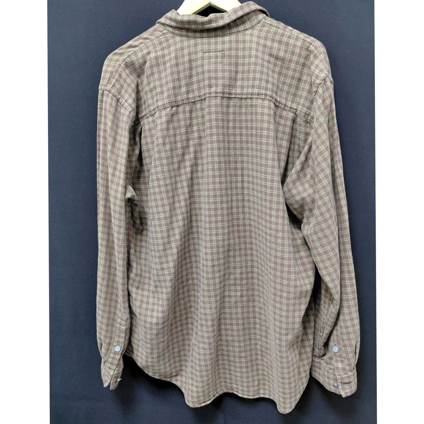 Calvin Klein Calvin Klein Khakis Shirt Brown Plaid Cotton Long Sleeve Collared Size XL Mens Size US XL / EU 56 / 4 - 2 Thumbnail