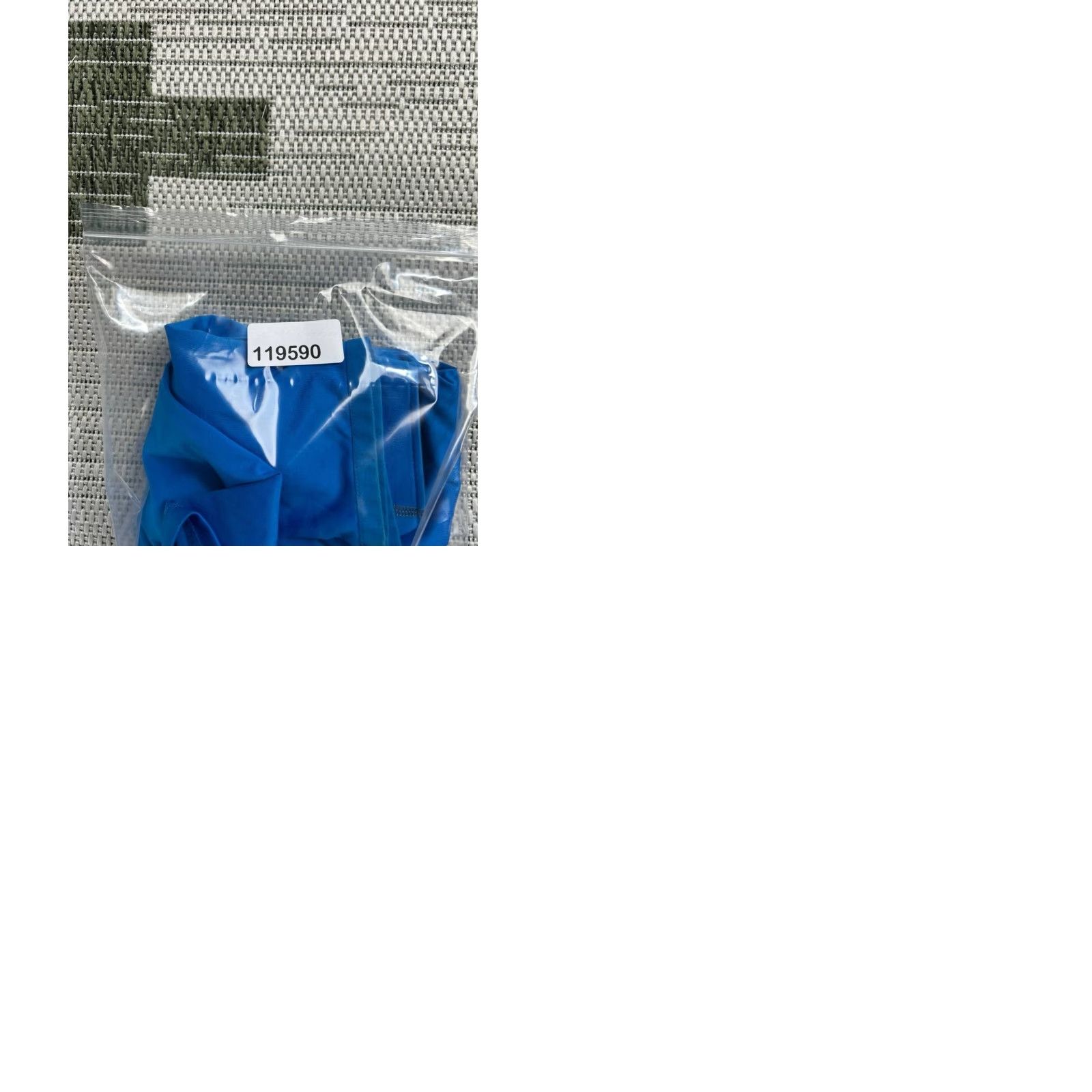 Adidas adidas Shirt Mens Medium Blue Trefoil Logo Stretch Mock Neck Quarter Zip Workout Size US M / EU 48-50 / 2 - 9 Thumbnail