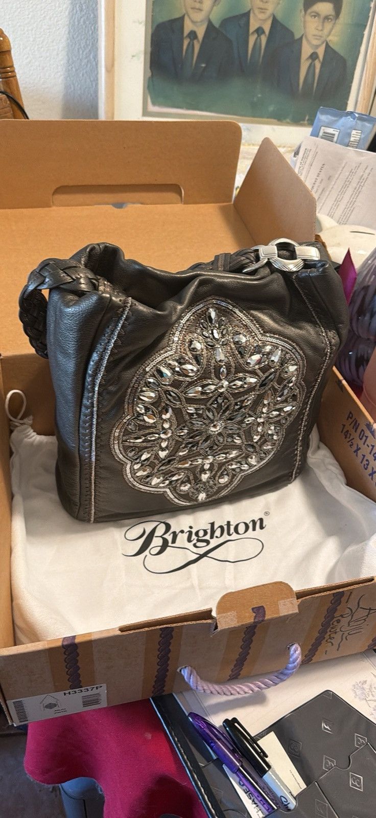 Brighton Brighton Medium Leather Shoulder Purse Size ONE SIZE - 3 Thumbnail