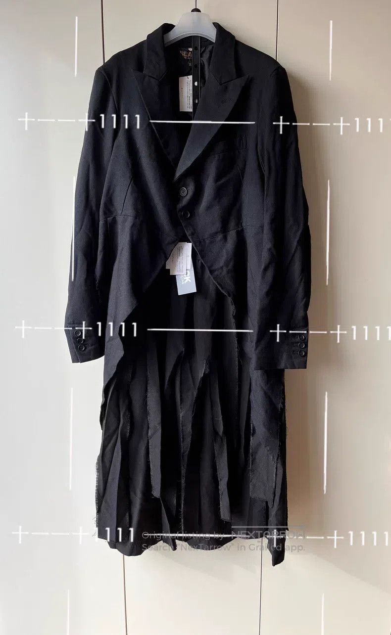 Comme des Garcons Comme Des Garcons size S Striped cut-out torn decorative e Size 22" - 4 Thumbnail