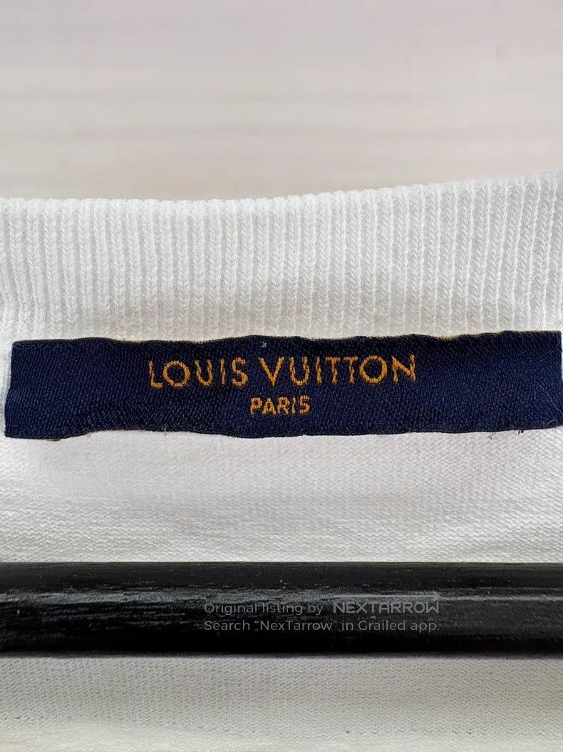 Louis Vuitton Louis Vuitton Cursive embroidered monogram logo short slee Size US XXL / EU 58 / 5 - 5 Thumbnail