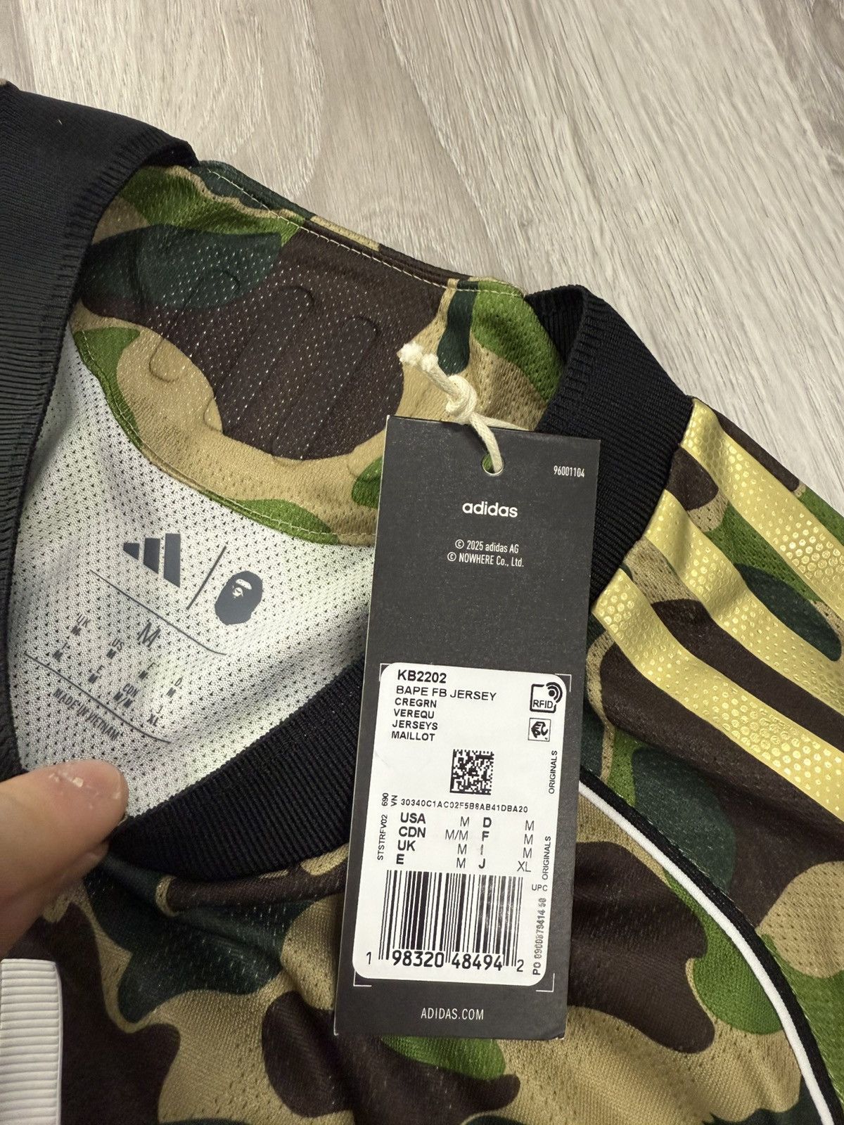Adidas × Bape BAPE x adidas Camo Football Jersey Size US M / EU 48-50 / 2 - 2 Thumbnail