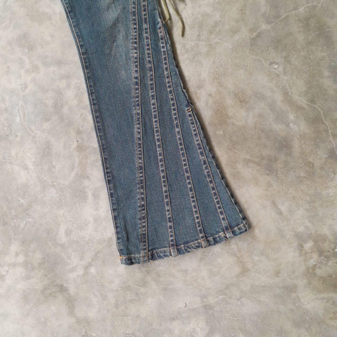 Japanese Brand Y2K Browd Win Lace up Flare Jeans Size 27 Size 27" / US 4 / IT 40 - 3 Thumbnail