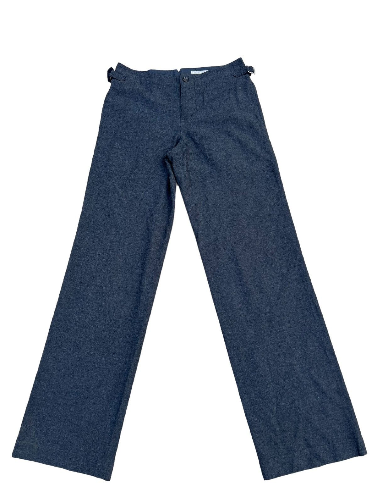 Vintage Vintage Margaret Howell Wool Blend Tuxedo Trouser Pant Size US 29 - 1 Thumbnail