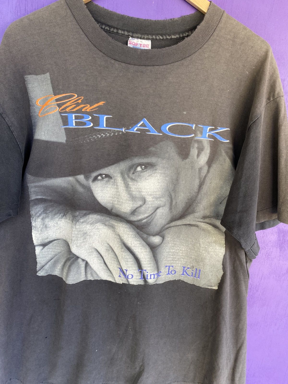 Band Tees Vintage 90s Clint black no time to kill faded tour tee Size US XL / EU 56 / 4 - 3 Thumbnail
