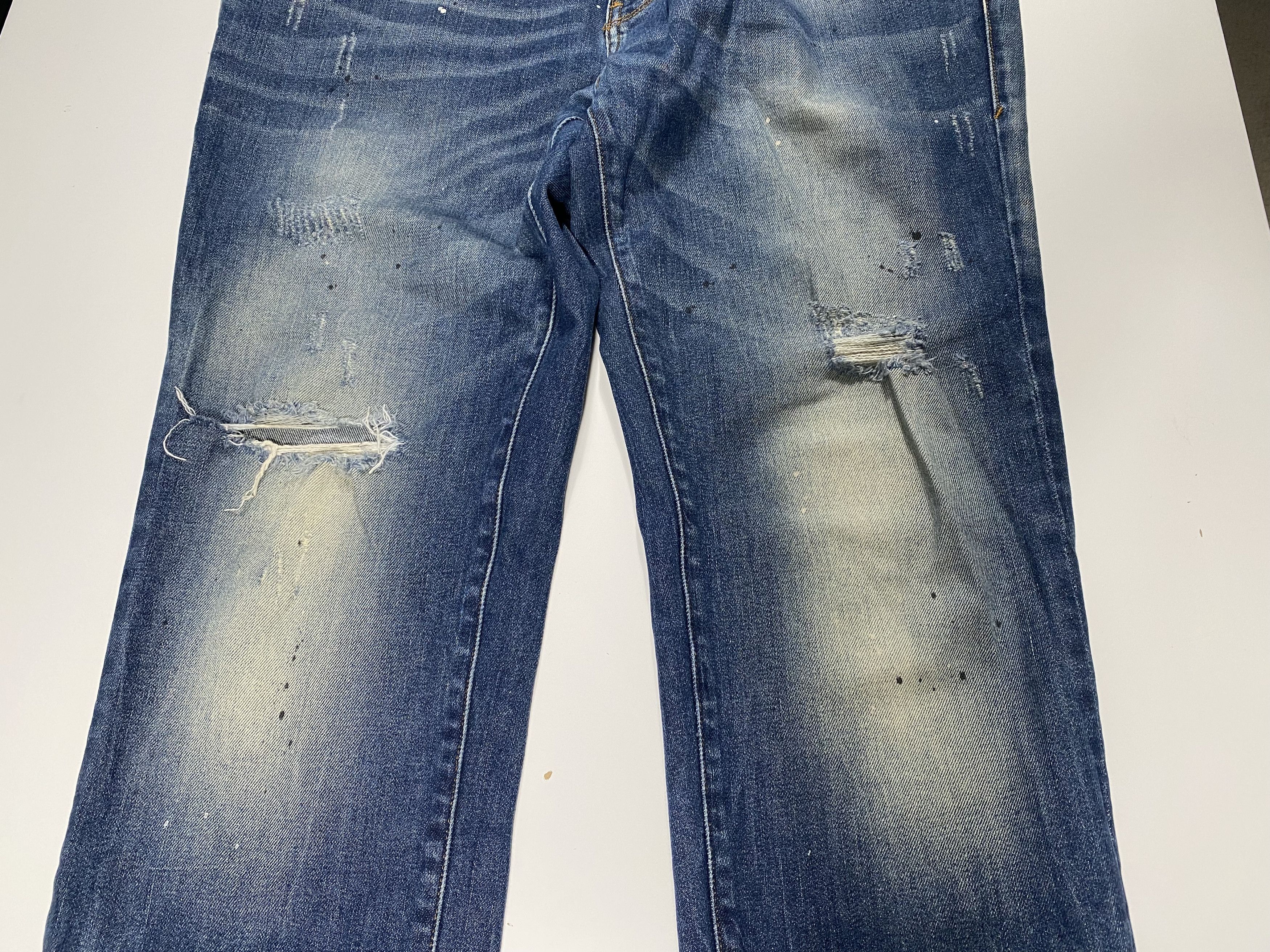 Ed Hardy Ed Hardy Embossed Skull Distressed Dagger jeans 34x28 Size US 34 / EU 50 - 3 Thumbnail