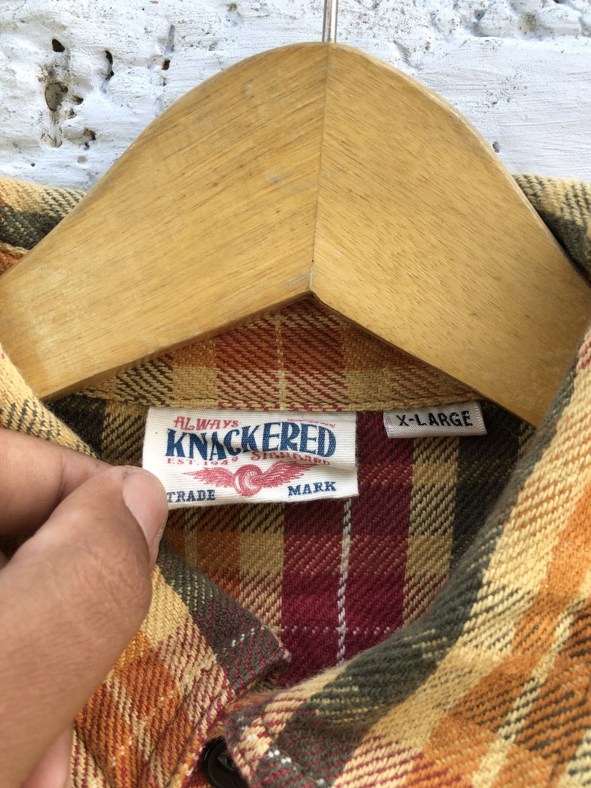 Flannel × Japanese Brand KNACKERED DOBEL POCKET FLANEL Size US L / EU 52-54 / 3 - 4 Thumbnail
