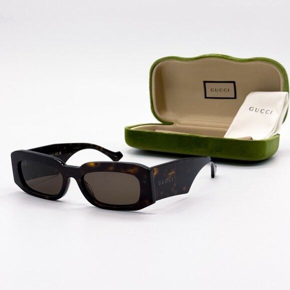 Gucci NEW GUCCI SUNGLASSES GG1426S 002 HAVANA WOMEN EYEWEAR GUCCI Size ONE SIZE - 1 Thumbnail