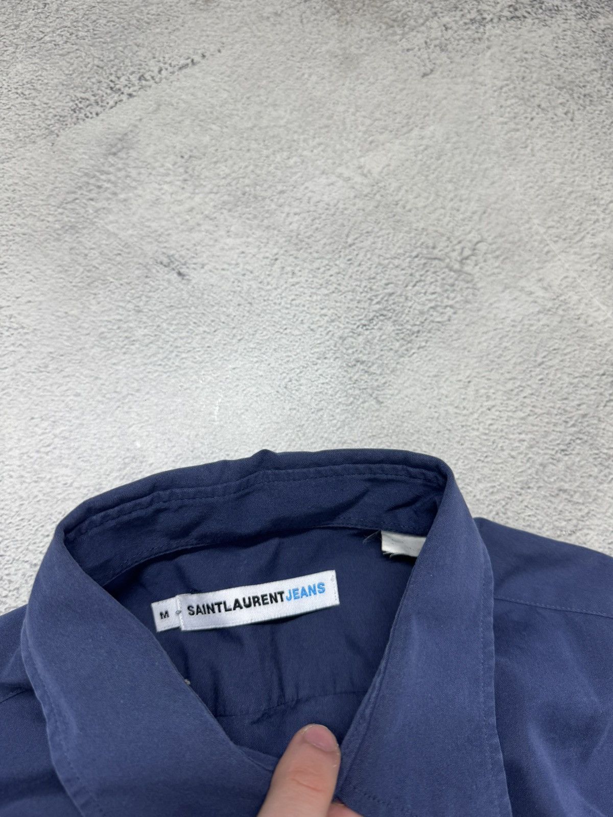 Saint Laurent Paris Vintage Y2k Yves Saint Laurent YSL Oxford Shirt 00’s Size US M / EU 48-50 / 2 - 8 Thumbnail