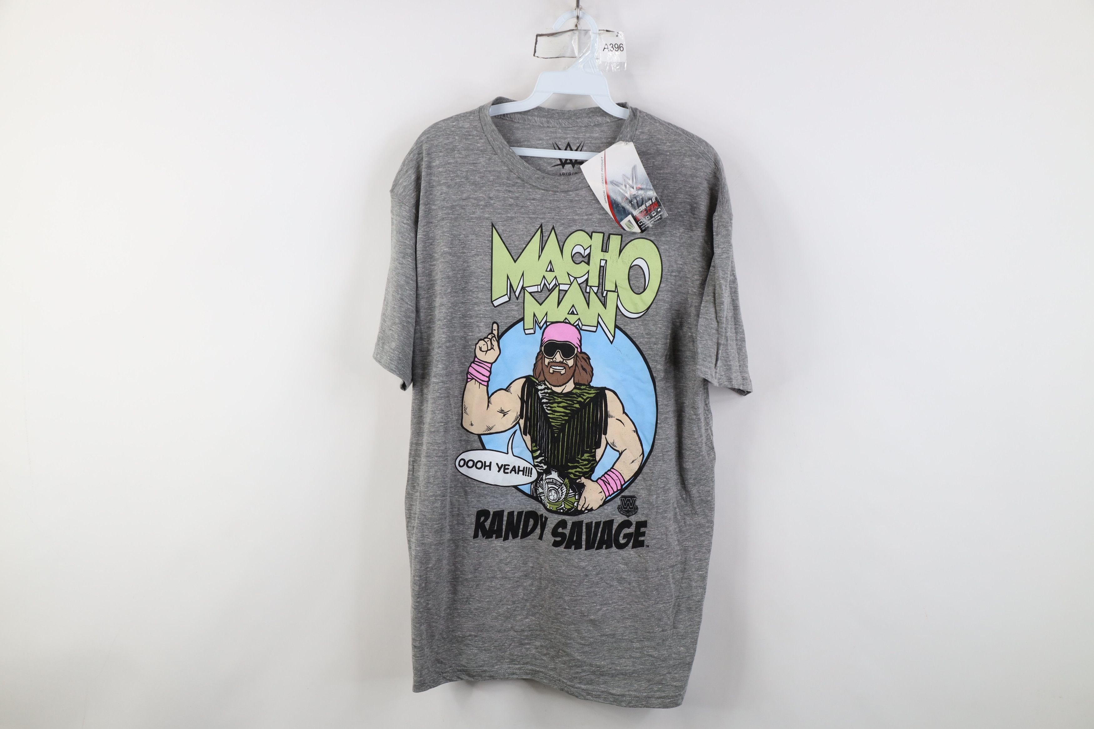 Vintage Deadstock Y2K Retro WWE WWF Man Randy Savage T-Shirt Gray Size US L / EU 52-54 / 3 - 1 Thumbnail