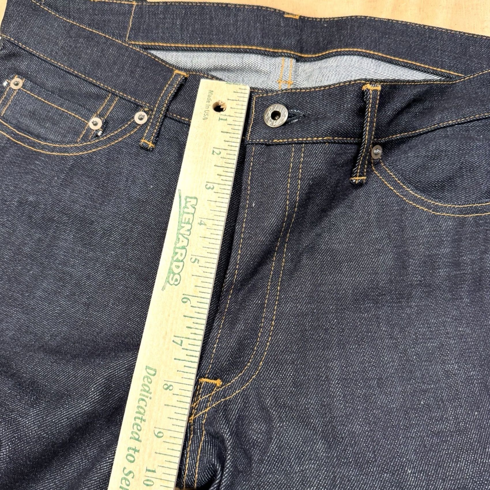 Japan Blue Japan Blue Jeans Mens Raw Selvedge Slim Tapered Denim Jeans Blue 32x35 New With Tags Size US 32 / EU 48 - 4 Thumbnail