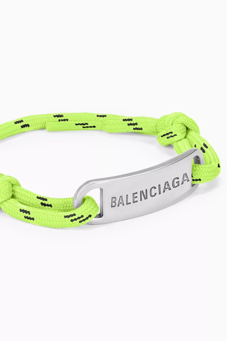 Balenciaga o1mt1gz0824 Size: OS / Plate Bracelet in Green/Silver Size ONE SIZE - 4 Thumbnail
