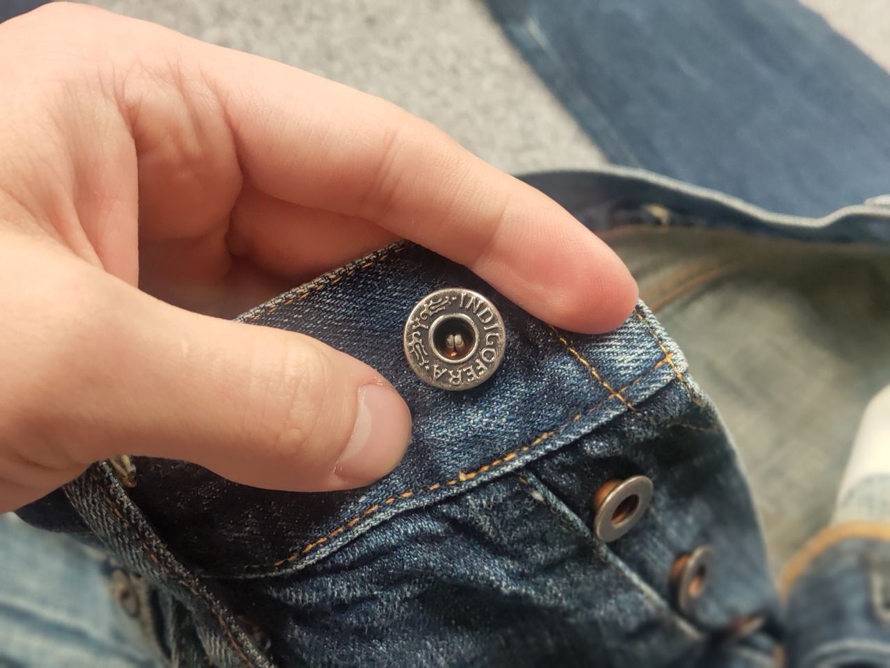 Indigofera Indigofera Vintage Selvedge Distressed Japan Denim Jeans Size US 34 / EU 50 - 12 Thumbnail