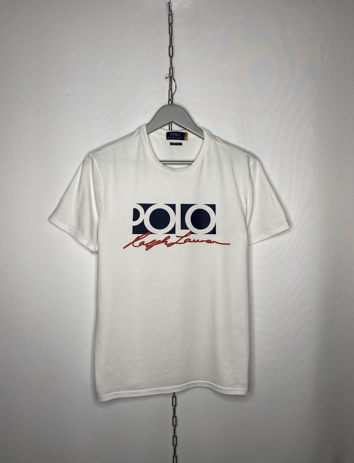 Vintage Polo Ralph Lauren Big Logo T-Shirt Short Sleeve Tee Size US M / EU 48-50 / 2 - 1 Thumbnail