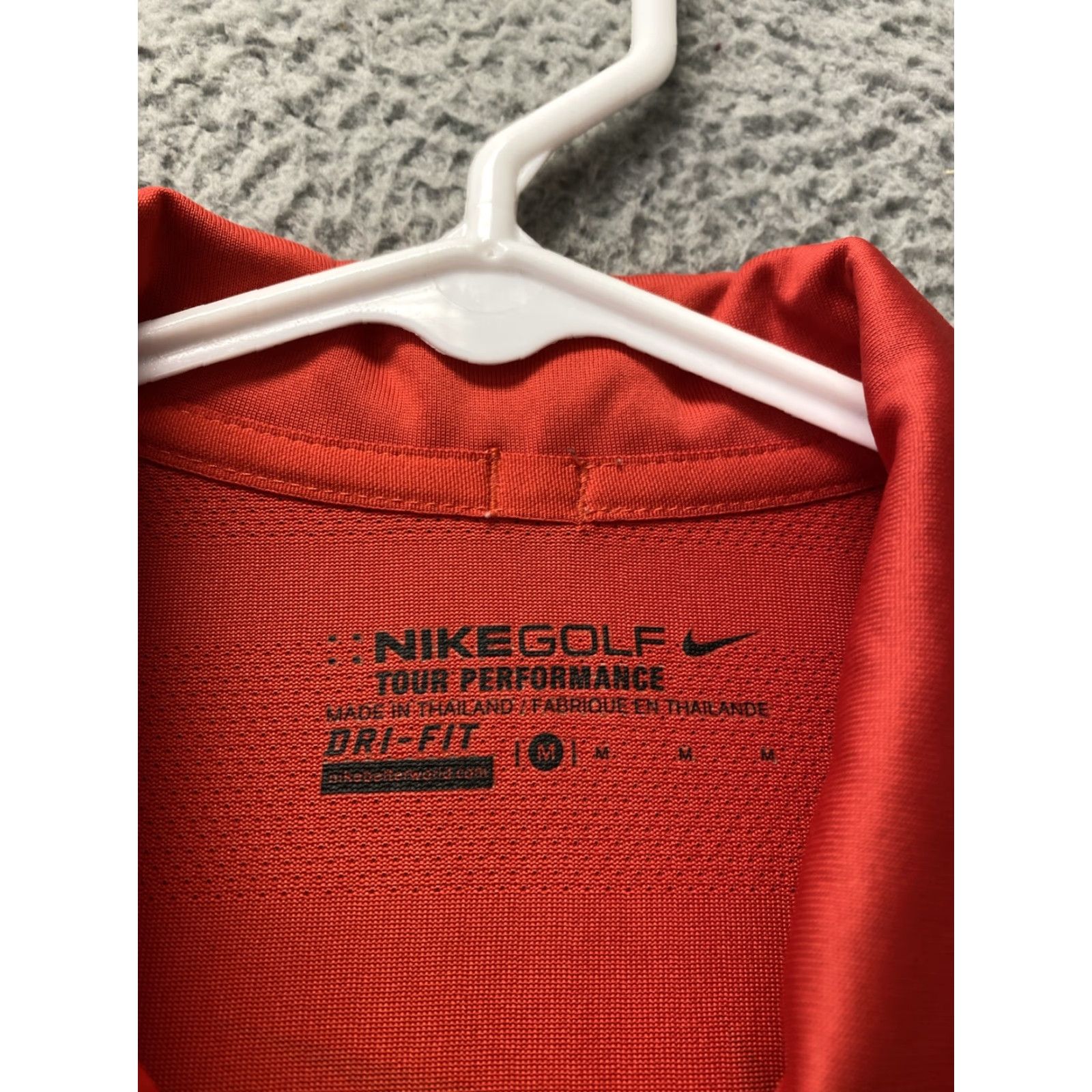 Nike Nike Golf Polo Shirt Mens M Red Black Fit Dry Swoosh /33-72 Size US M / EU 48-50 / 2 - 3 Thumbnail