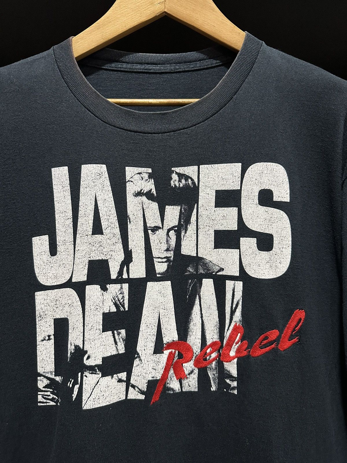 Band Tees × Vintage Vintage 90s James Dean Rabel Iconic Longsleeve faded Tee Size US XL / EU 56 / 4 - 2 Thumbnail
