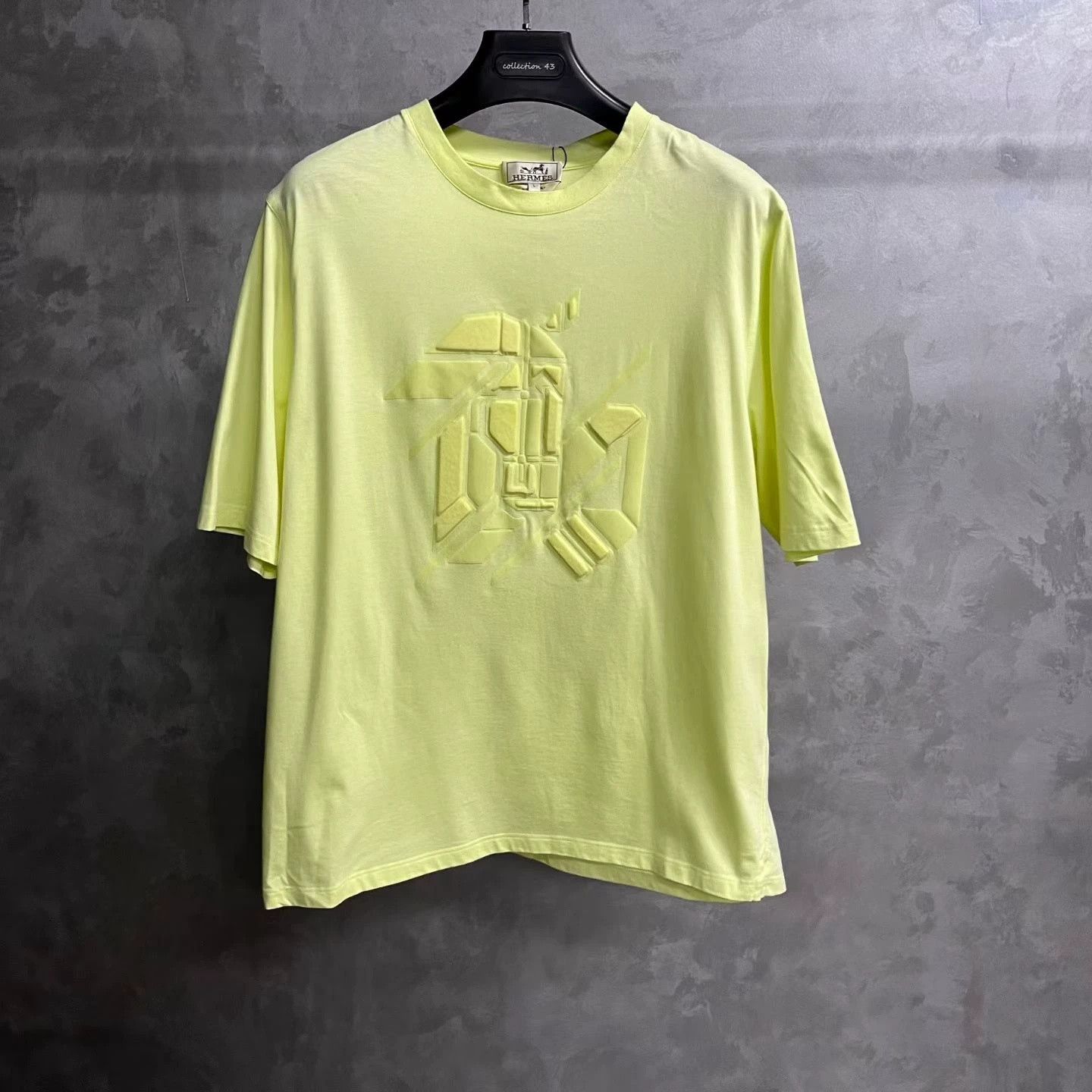Hermes Hermes Latest Yellow Logo Print T-Shirt Size US XXS / EU 40 - 1 Thumbnail