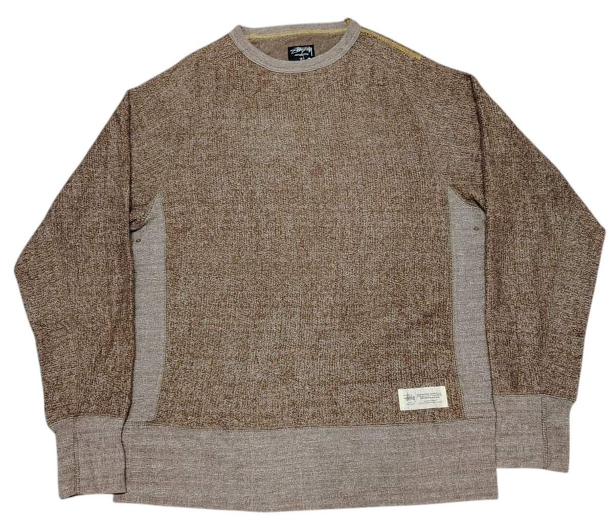 Japanese Brand × Stussy Stussy Crewneck Sweatshirt Knitted Brown Size US M / EU 48-50 / 2 - 10 Thumbnail