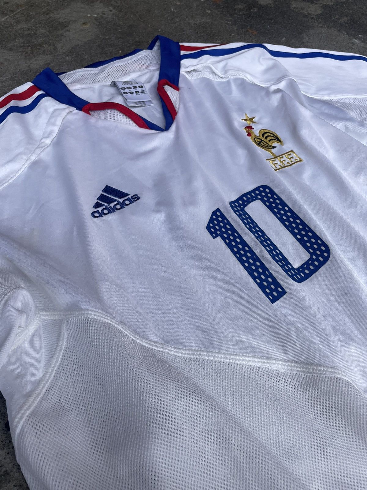 Adidas × Vintage Vintage F.F.F. 2004 Zinedine Zidane #10 Size US XL / EU 56 / 4 - 6 Thumbnail