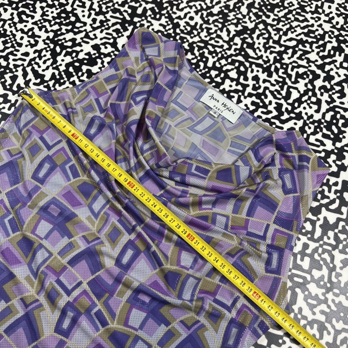 Japanese Brand Vintage Y2K Anna Heylen Paris Retro Abstract Style Tank Top Size M / US 6-8 / IT 42-44 - 15 Thumbnail