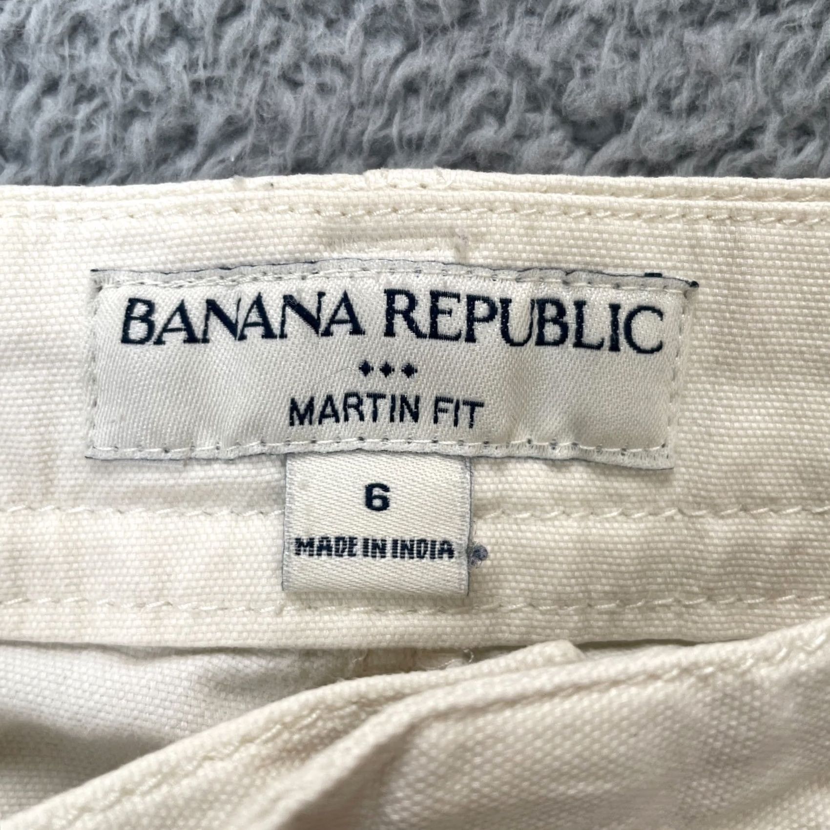 Banana Republic Banana Republic Pants Womens 6 Beige Martin-Fit Cargo Pockets Cotton Stretch Jeans/ pants? Size 28" / US 6 / IT 42 - 3 Thumbnail
