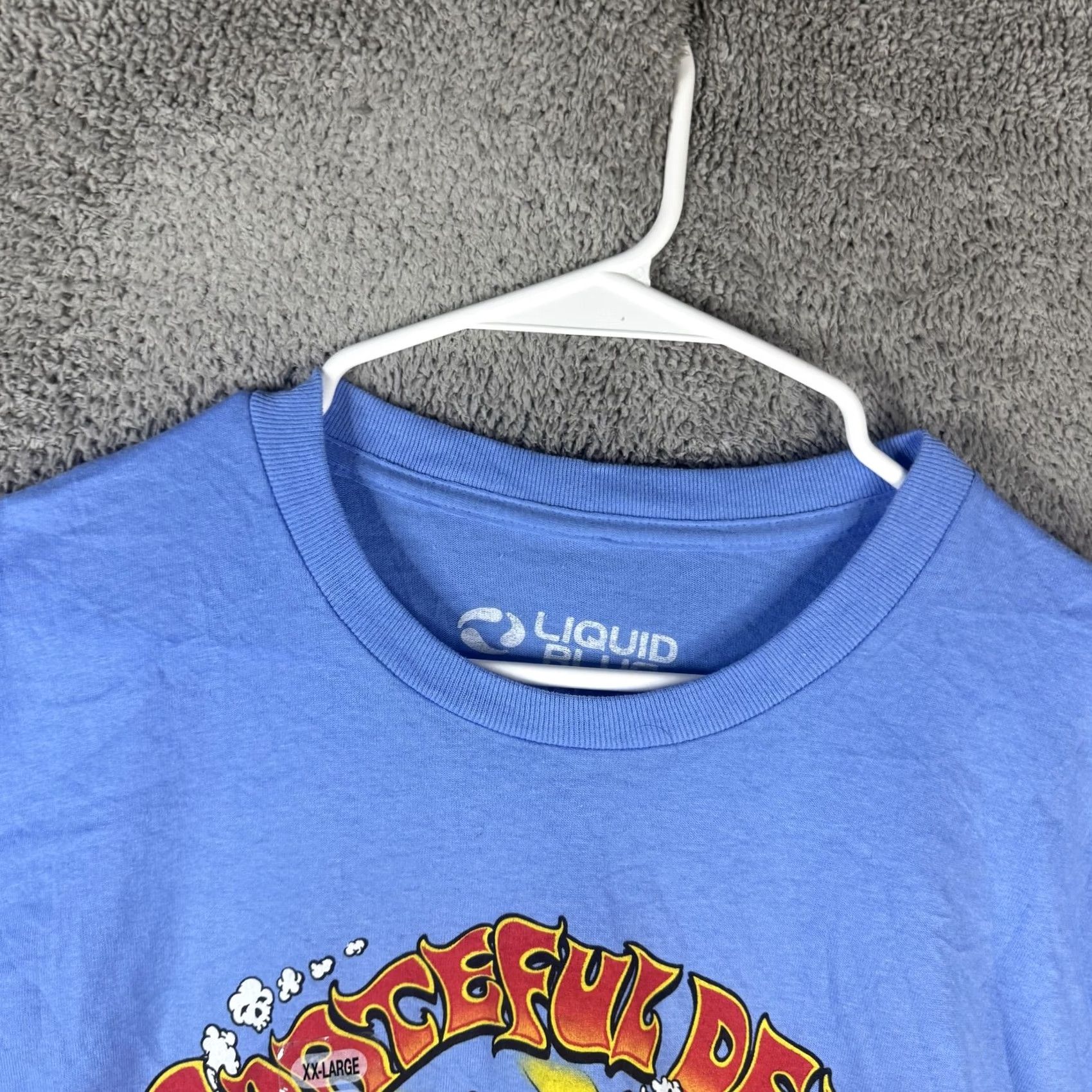 Liquid Blue Liquid Blue Grateful Dead Shirt Mens 2XL Blue Summer Tour Band Music Graphic Tee Size US XXL / EU 58 / 5 - 6 Thumbnail
