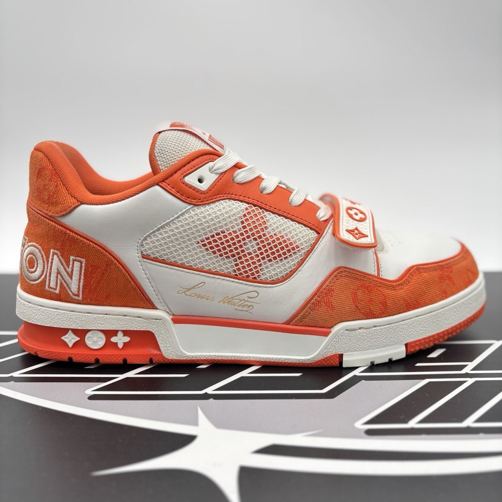 Louis Vuitton Louis Vuitton Trainer Strap ' Orange ' | GREAT CONDITION! Size US 10.5 / EU 43-44 - 2 Thumbnail