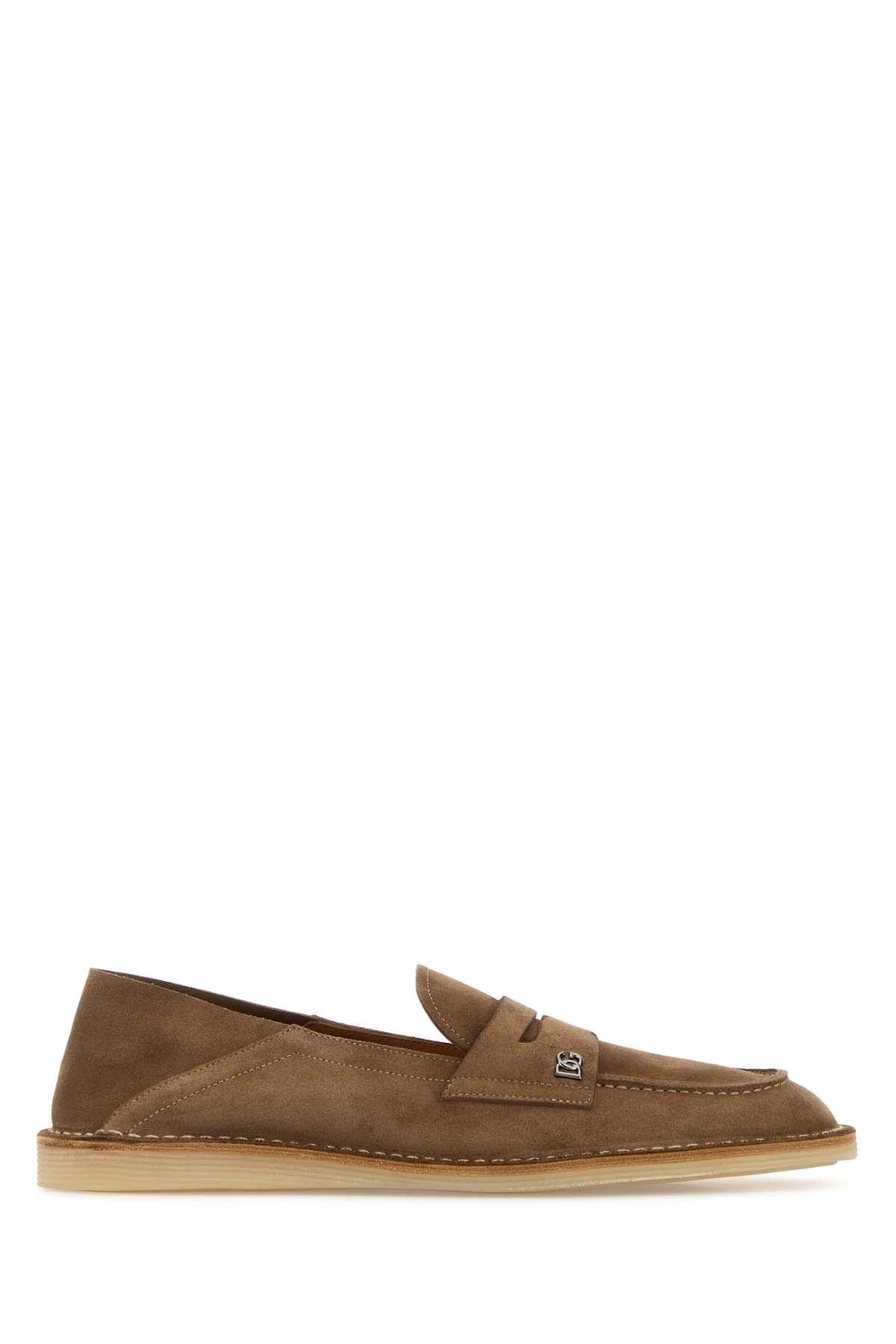 Dolce & Gabbana Brown Suede Loafers Size US 12 / EU 45 - 1 Thumbnail