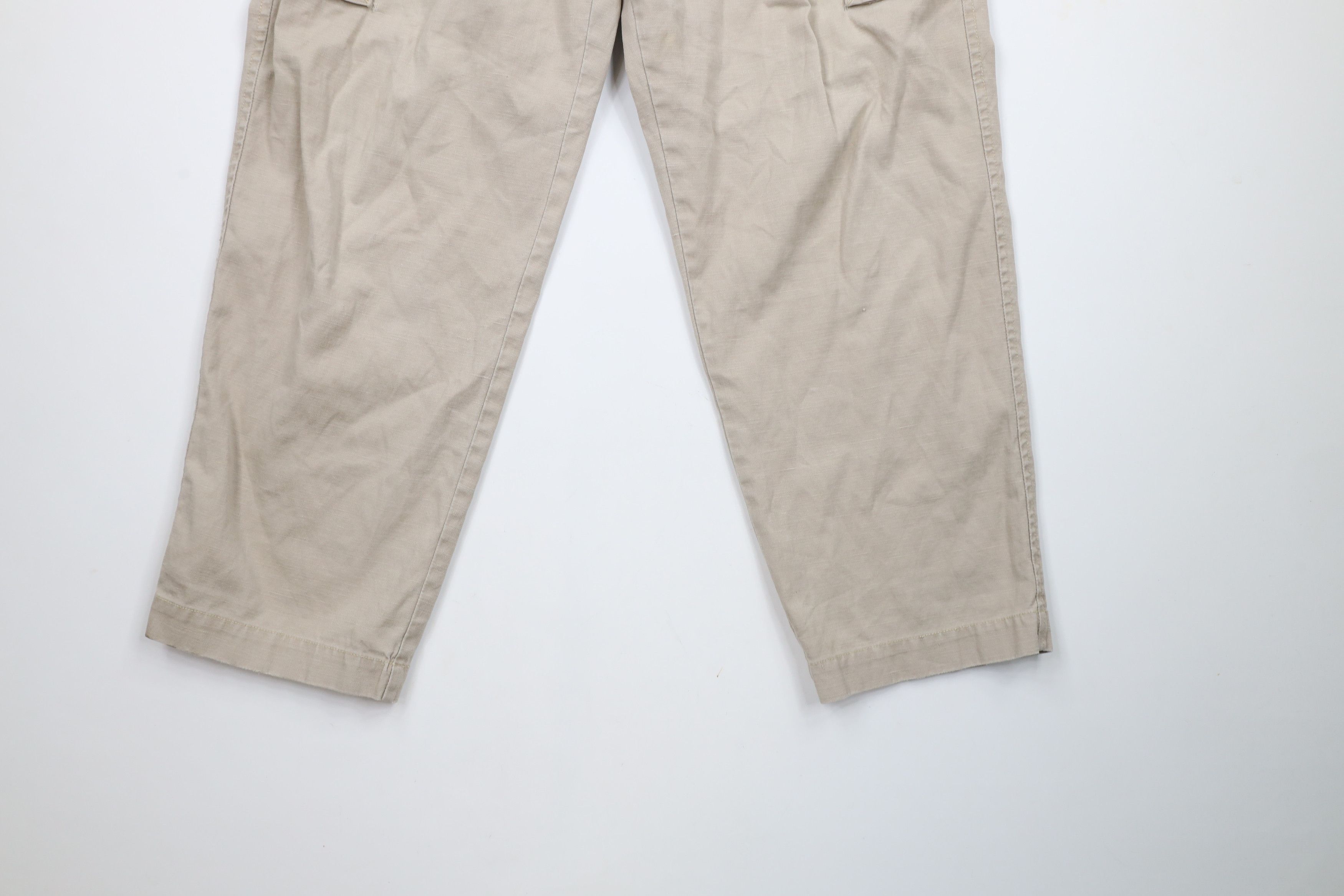Tommy Hilfiger × Vintage Vintage 90s Tommy Hilfiger Baggy Linen Blend Cargo Pants Size US 36 / EU 52 - 4 Thumbnail