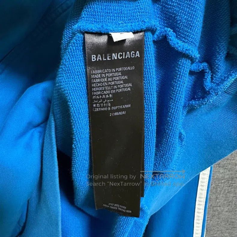 Balenciaga Balenciaga Striped Hooded Sweatshirt Size US L / EU 52-54 / 3 - 4 Thumbnail