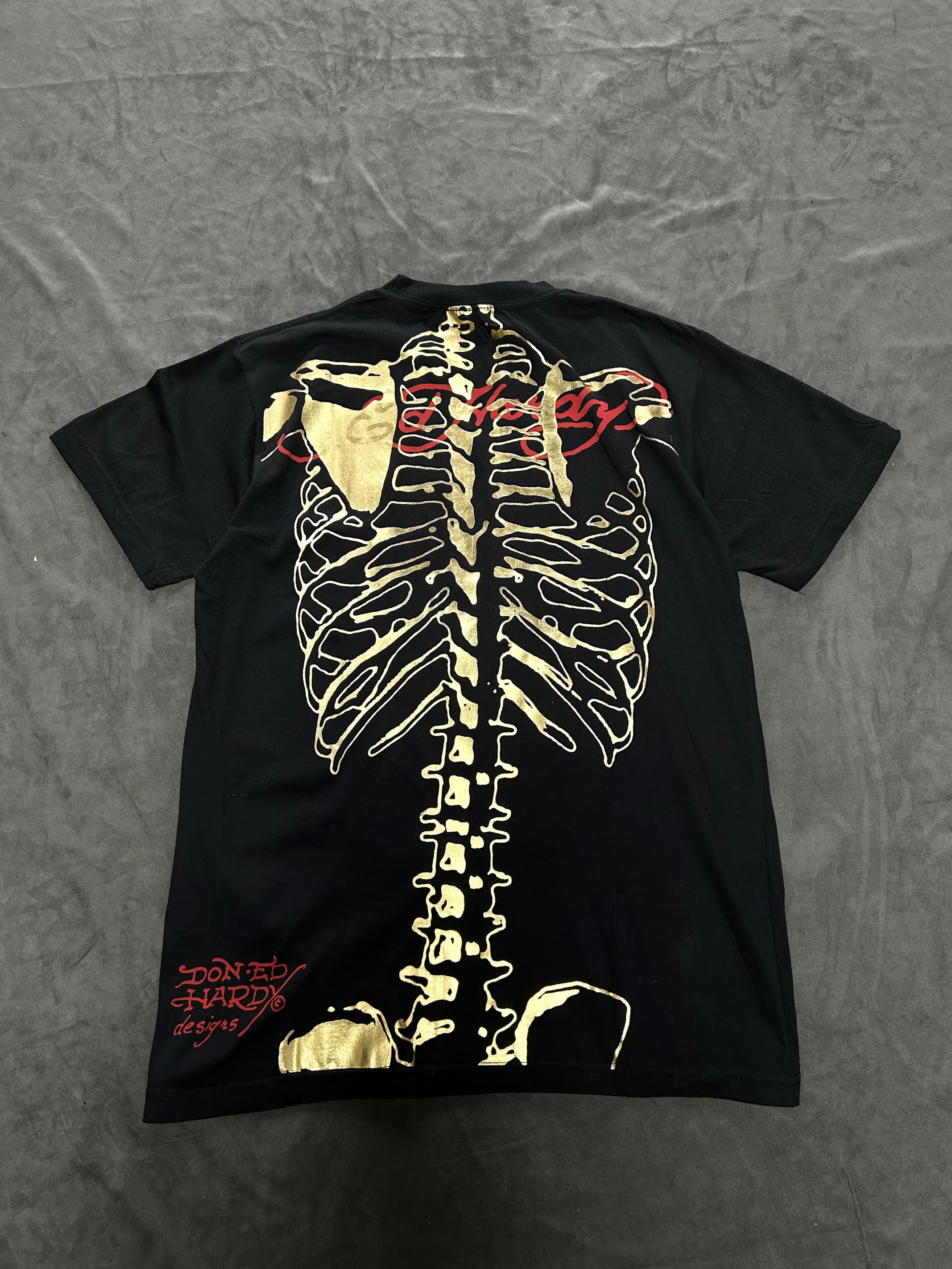 Ed Hardy Vintage Ed Hardy Skull Skeleton Print Black T-Shirt Medium Size US M / EU 48-50 / 2 - 7 Thumbnail