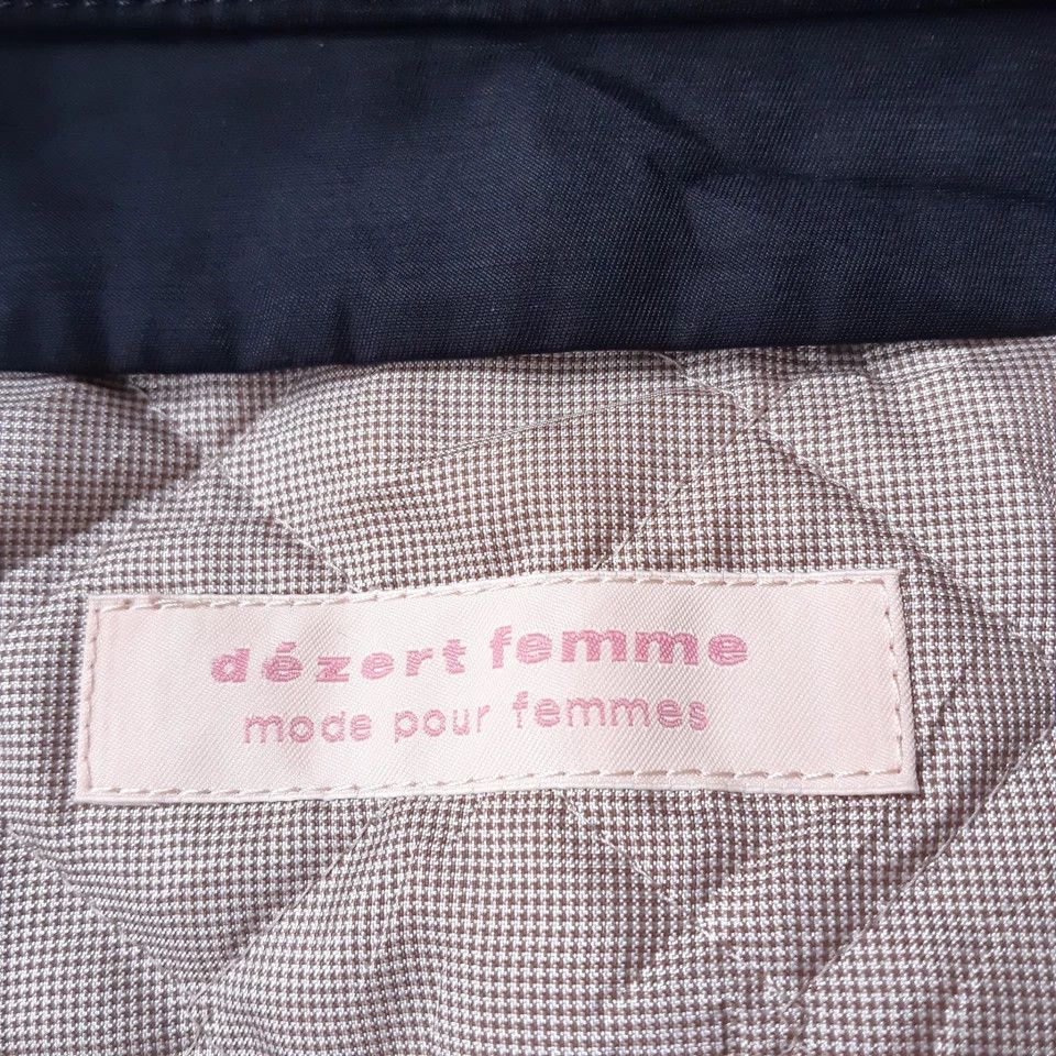 Dezert Dezert + Femme Trench Coat Jacket Women size 11AR Black Size S / US 4 / IT 40 - 13 Thumbnail
