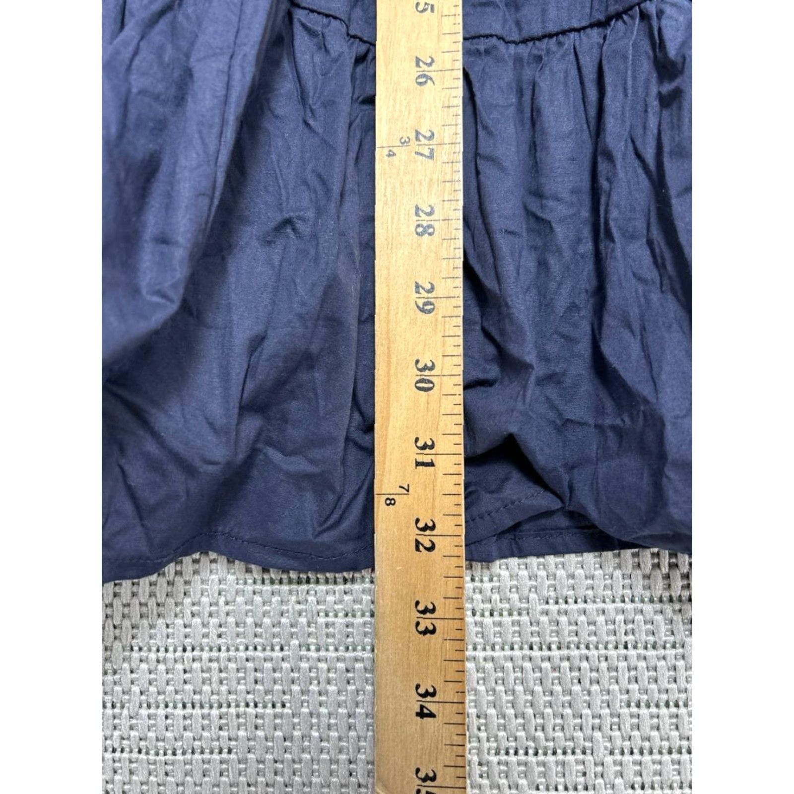 Kenzo Pomander Place Kenzo Dress Womens Medium Blue Cotton Ruffle Tiered Fit & Flare V-Neck Puff Sleeve Casual Party/Cocktail Short Vintage No Size M / US 6-8 / IT 42-44 - 7 Thumbnail