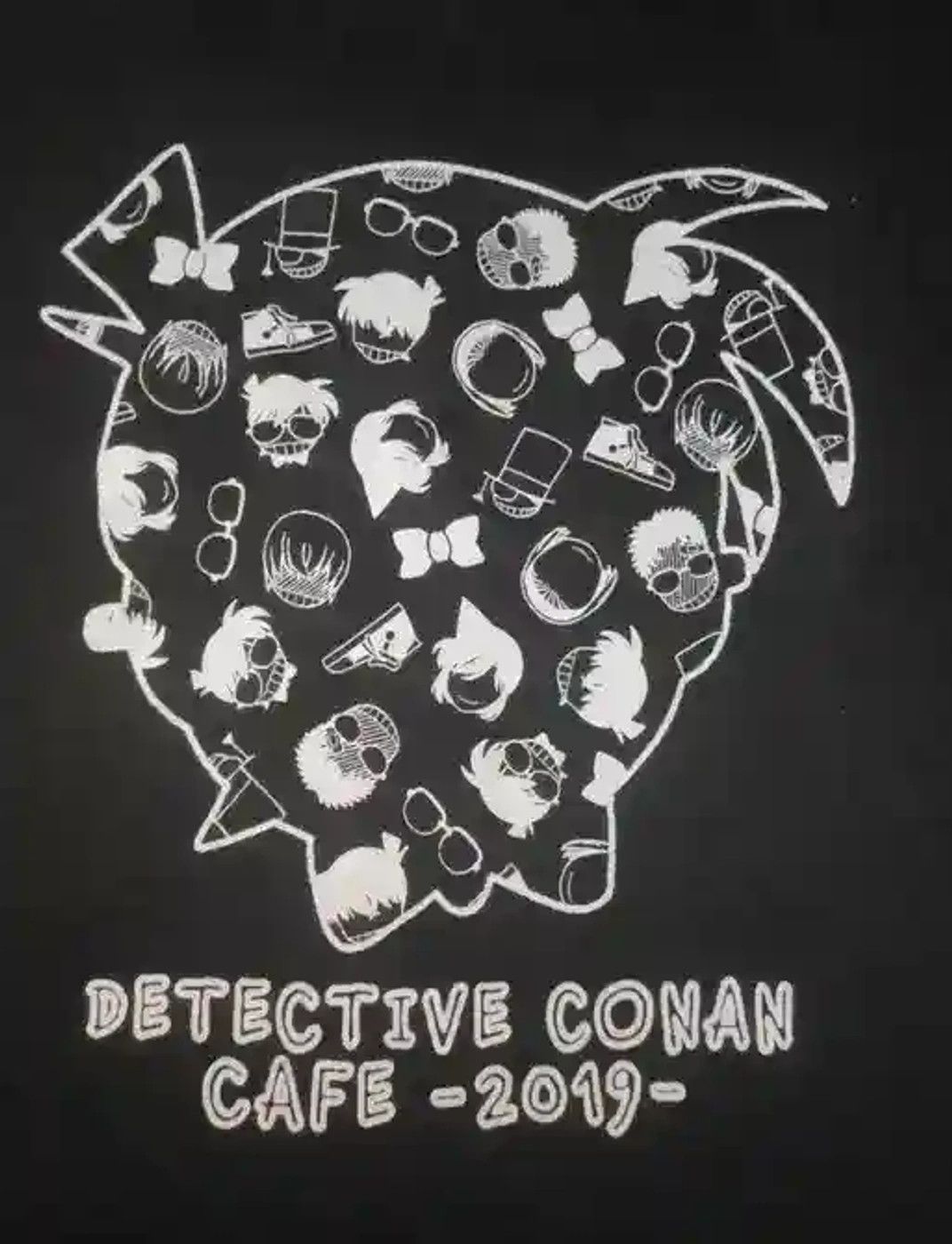 Anime × Cartoon Network × Japanese Brand RARE Anime Detective Conan Cafe 2019 Size US S / EU 44-46 / 1 - 3 Thumbnail