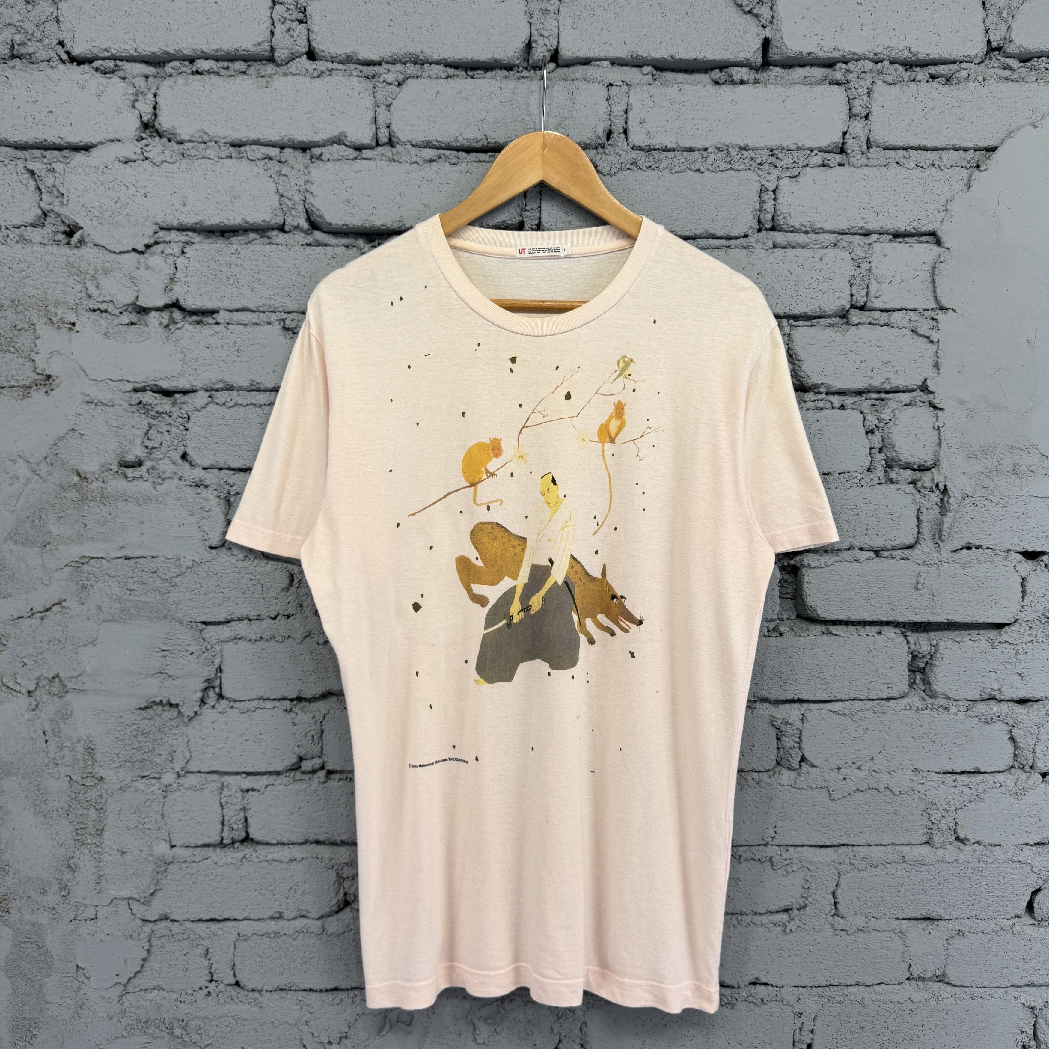 Uniqlo Vintage Uniqlo Japanese Style Illustration Tshirt Size US L / EU 52-54 / 3 - 1 Thumbnail
