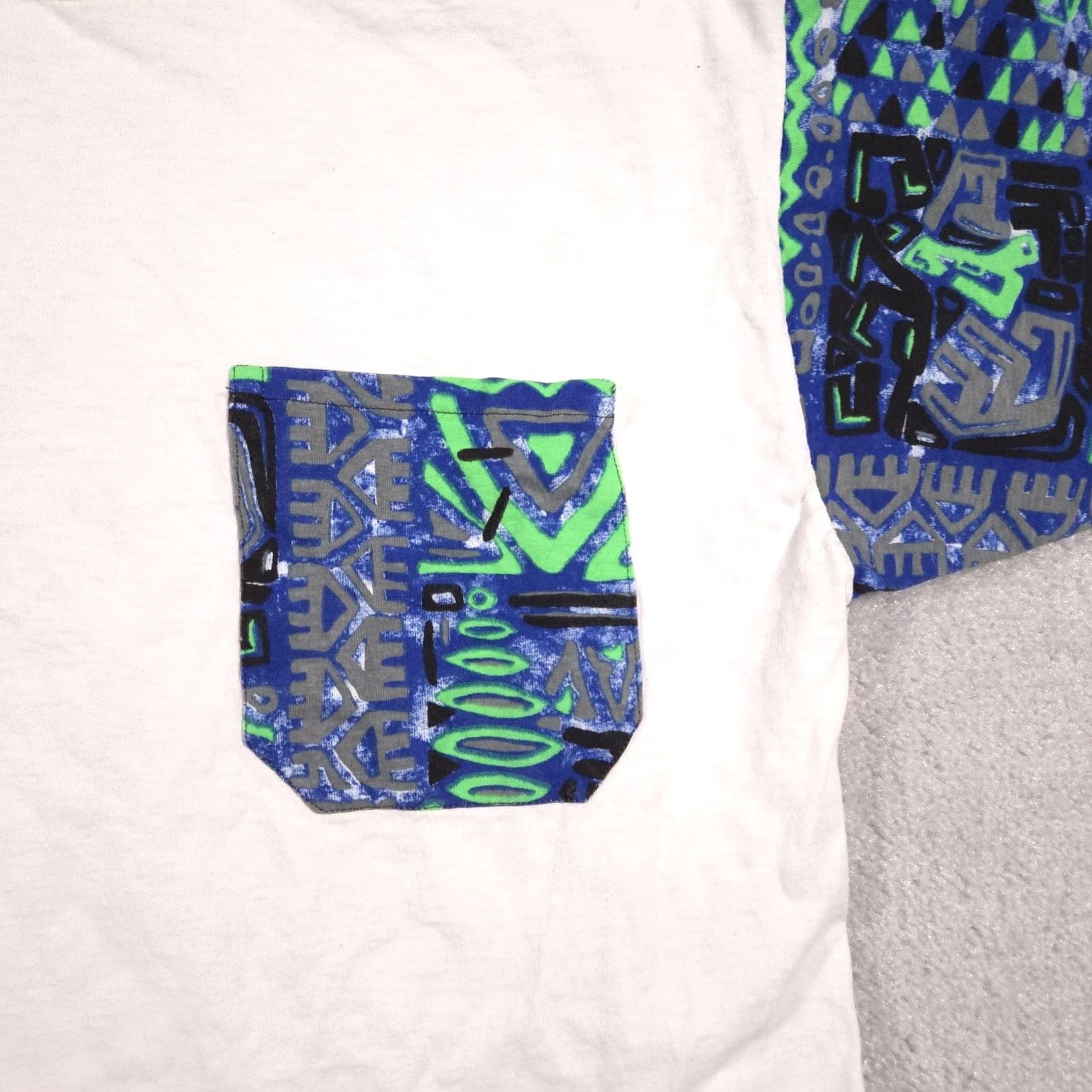 Vintage VINTAGE Touch Match Shirt Mens One Size Tribal Pocket Made USA 90s White Size US M / EU 48-50 / 2 - 4 Thumbnail