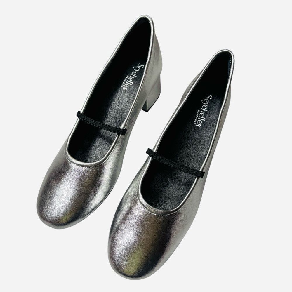 Seychelles NWT New SEYCHELLES Leather Dusk To Dawn Silver Metallic Low Size US 9 / IT 39 - 6 Thumbnail