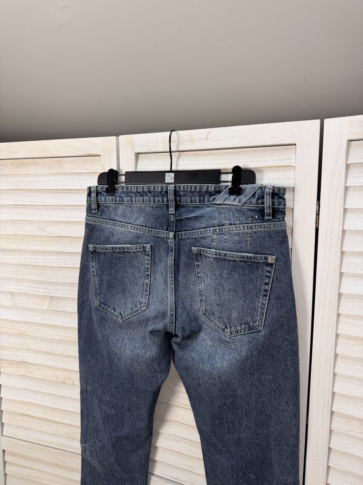 Ksubi Ksubi Jeans Men Blue Denim Distressed Straight Fit Size 32 Size US 32 / EU 48 - 2 Thumbnail