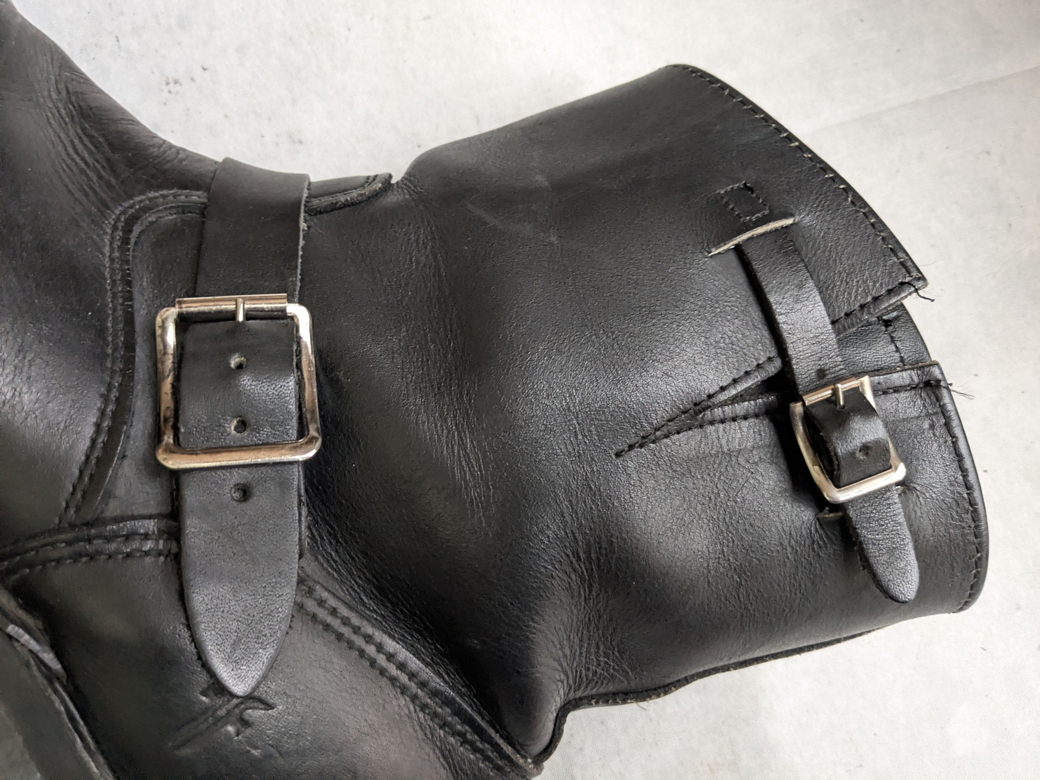 Frye Frye Engineer Boots Black Leather 13 M Leather Buckle Size US 13 / EU 46 - 10 Thumbnail
