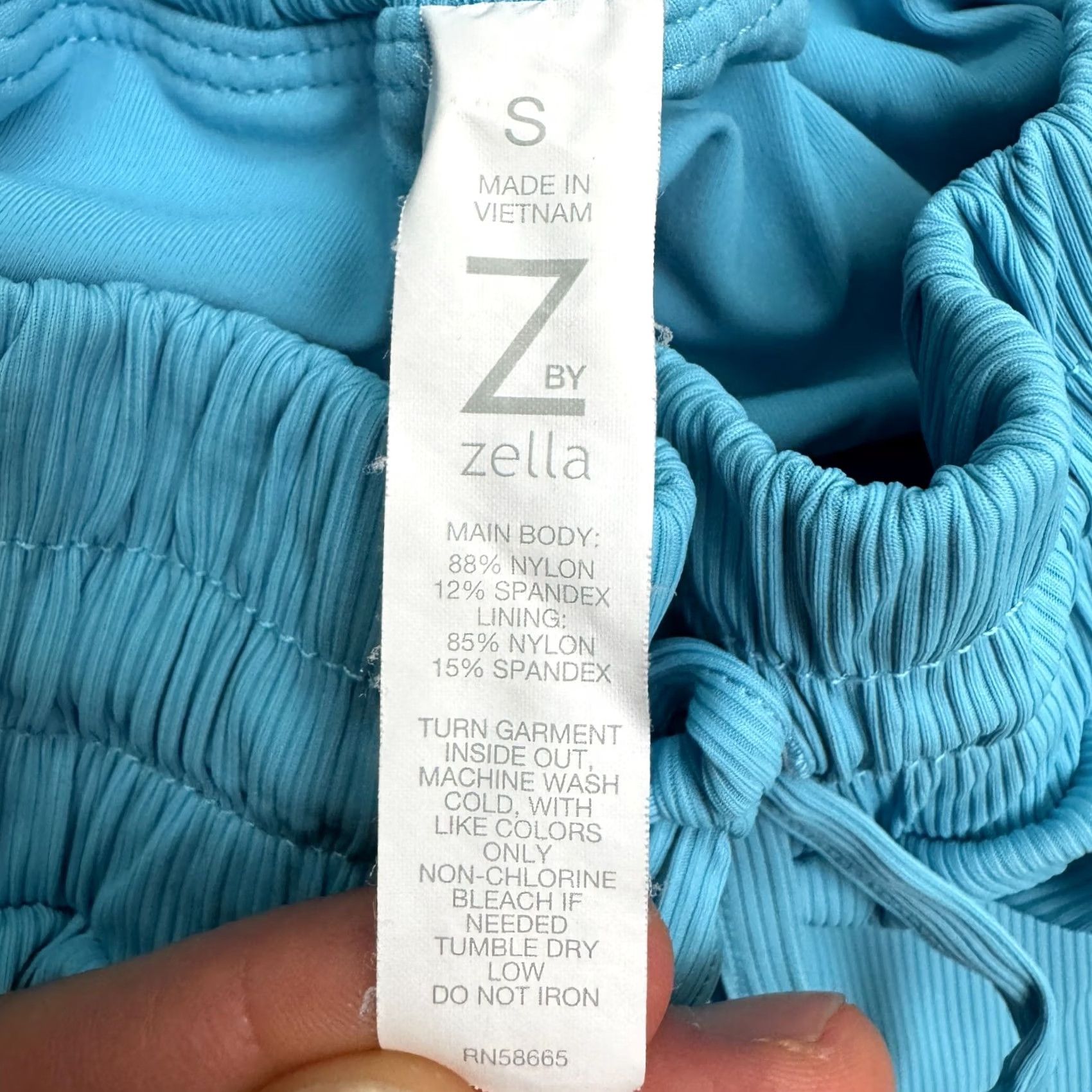 Vintage Z By Zella Tulip Activewear Training Shorts Womens Small Blue Gym Running Yoga Size 28" / US 6 / IT 42 - 5 Thumbnail