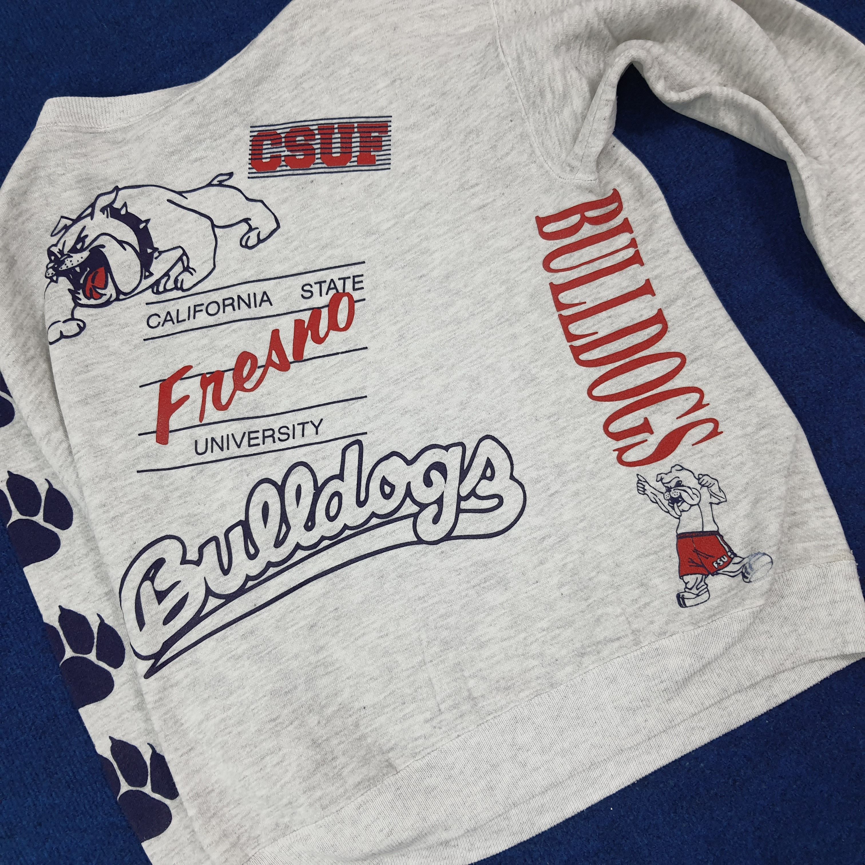Lee Vintage 90s Fresno State Bulldogs NFL Team Sweatshirt C271N2 Size US M / EU 48-50 / 2 - 4 Thumbnail
