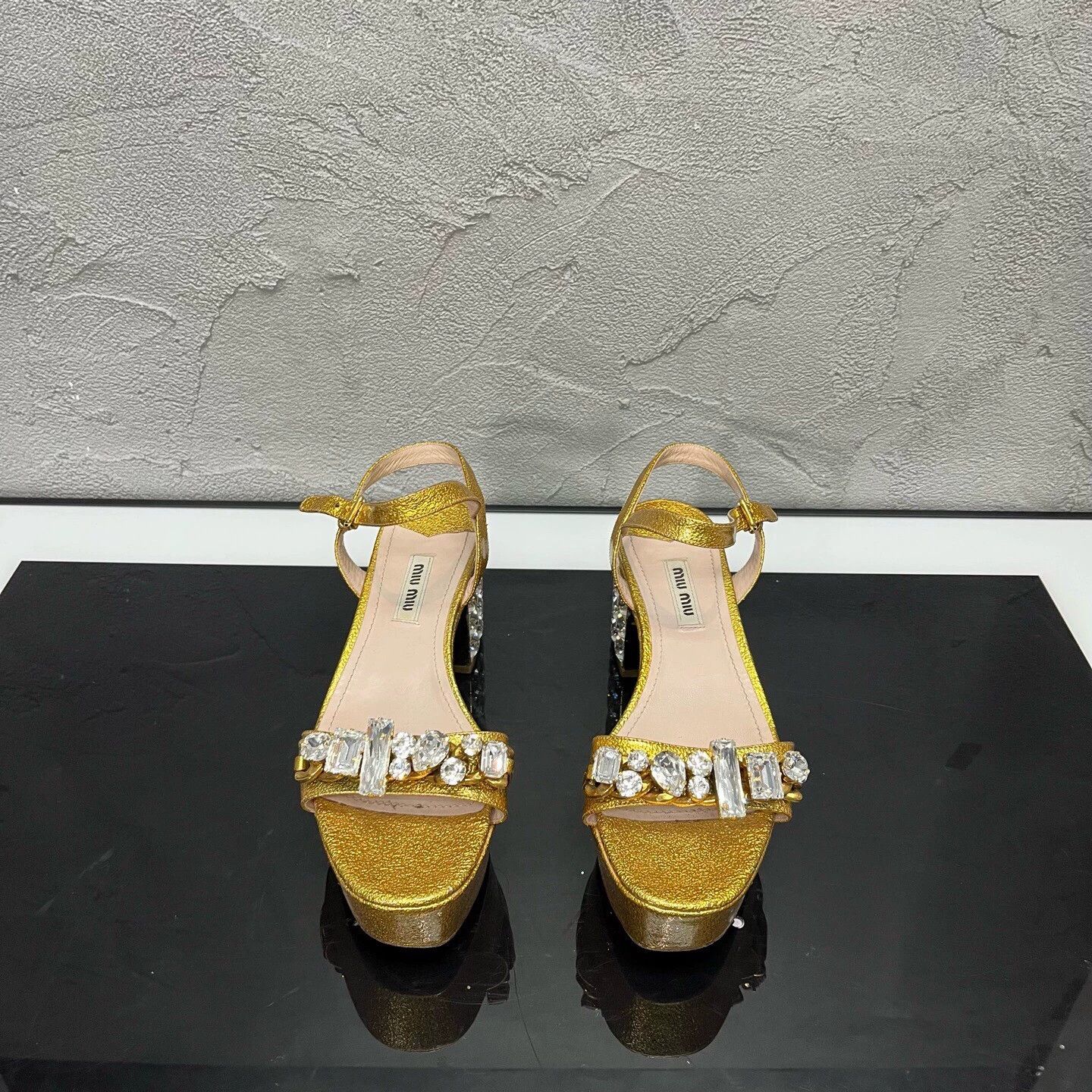 Miu Miu Miu Miu crystal high heels EU 36 Size US 5 / IT 35 - 2 Thumbnail