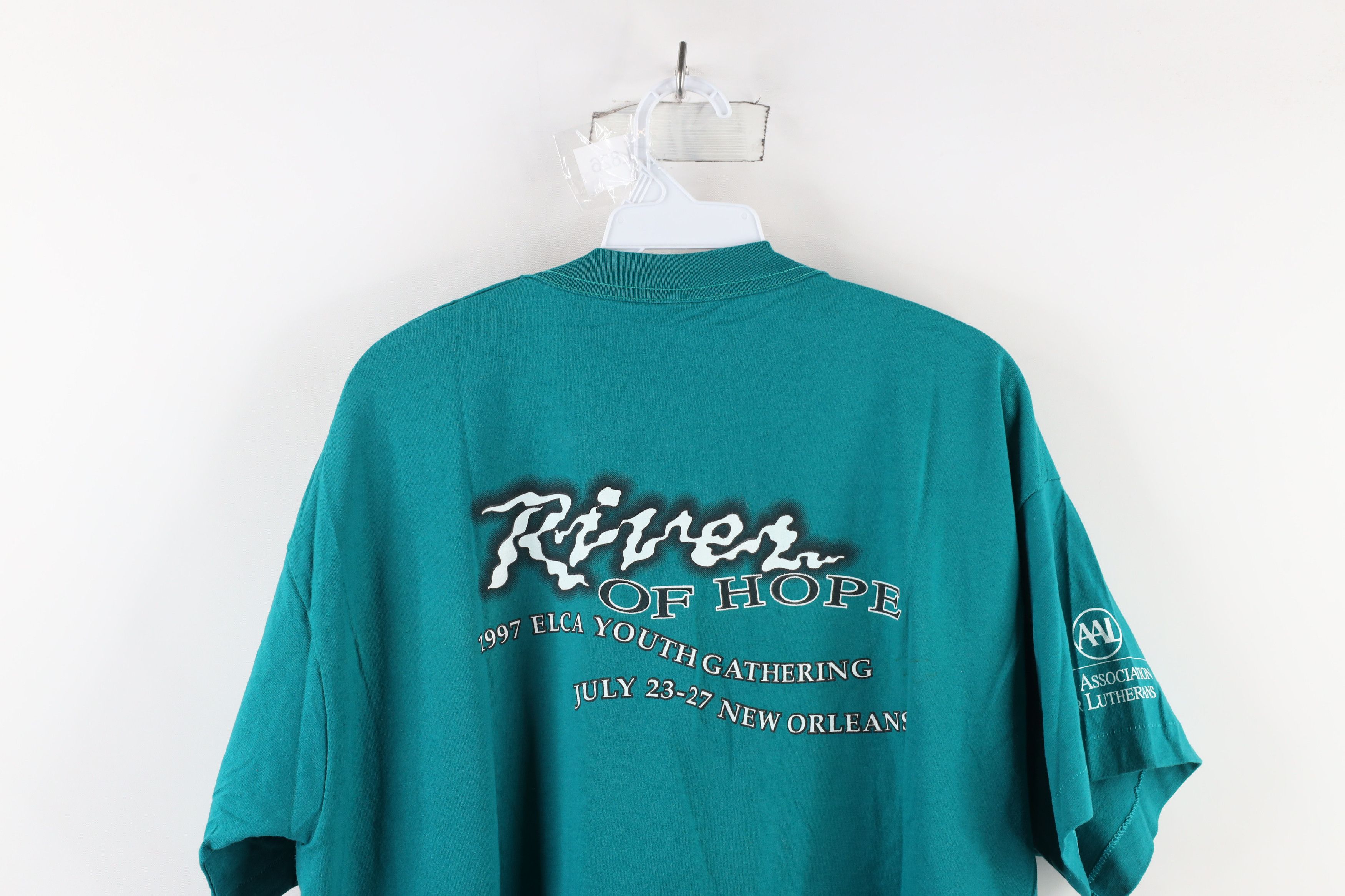 Vintage Vintage 90s Hope ELCA Youth Gathering Christian T-Shirt USA Size US XL / EU 56 / 4 - 10 Thumbnail