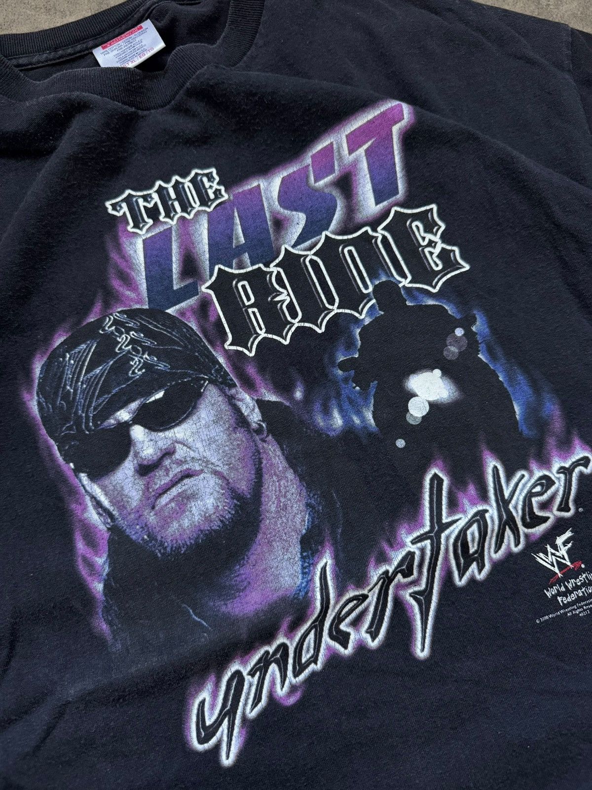 WWF 2000 Undertaker Last Ride WWF Vintage Tee Size US XL / EU 56 / 4 - 4 Thumbnail