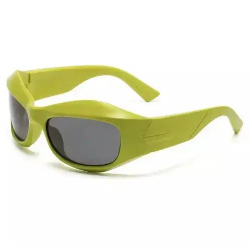 Electric Visual Dystopian Alien Sunglasses Retro Cyber Lime Archive Cosplay Size ONE SIZE - 2 Thumbnail