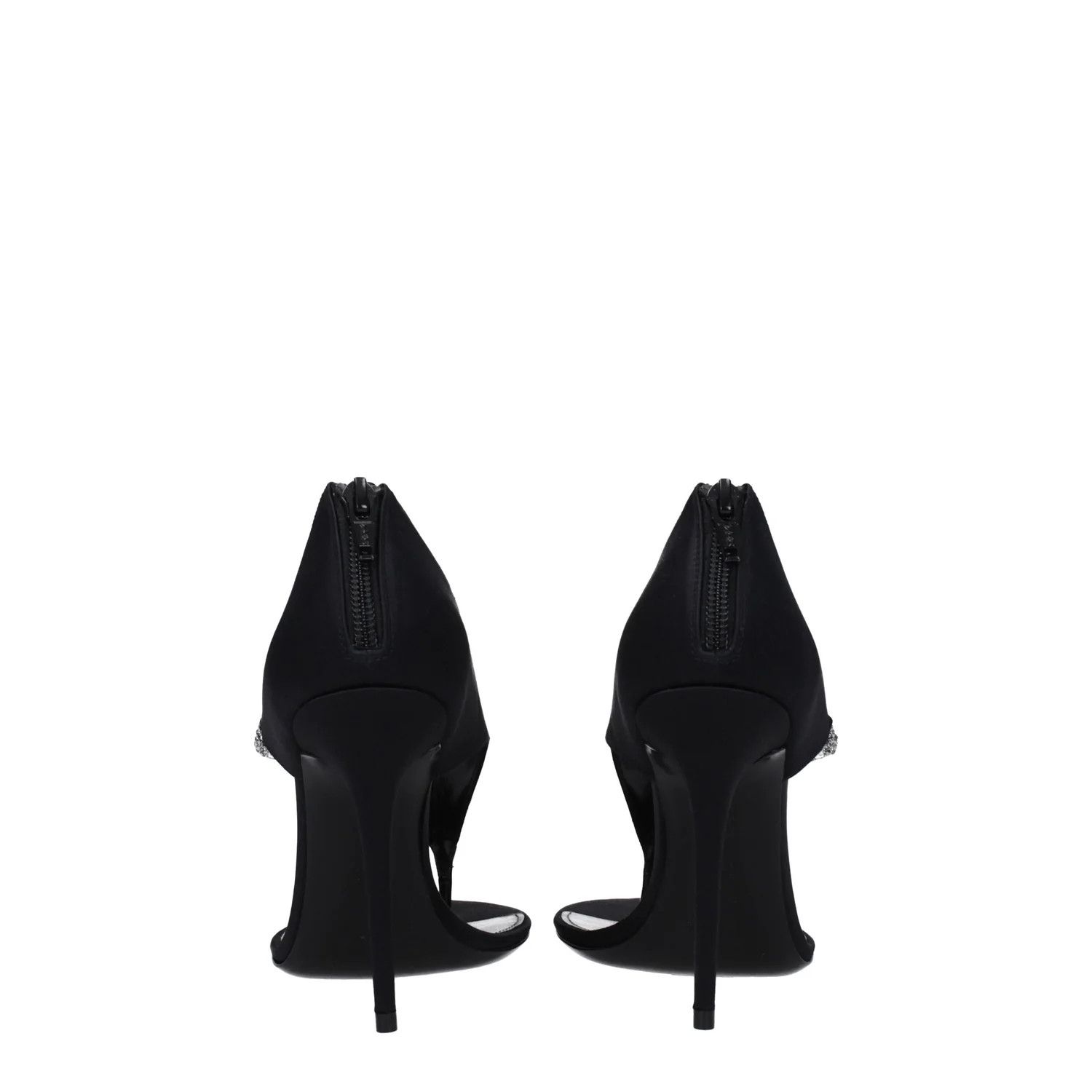 Saint Laurent Paris ob1o1e1124 Satin Sandals in Black Size US 8 / IT 38 - 5 Thumbnail